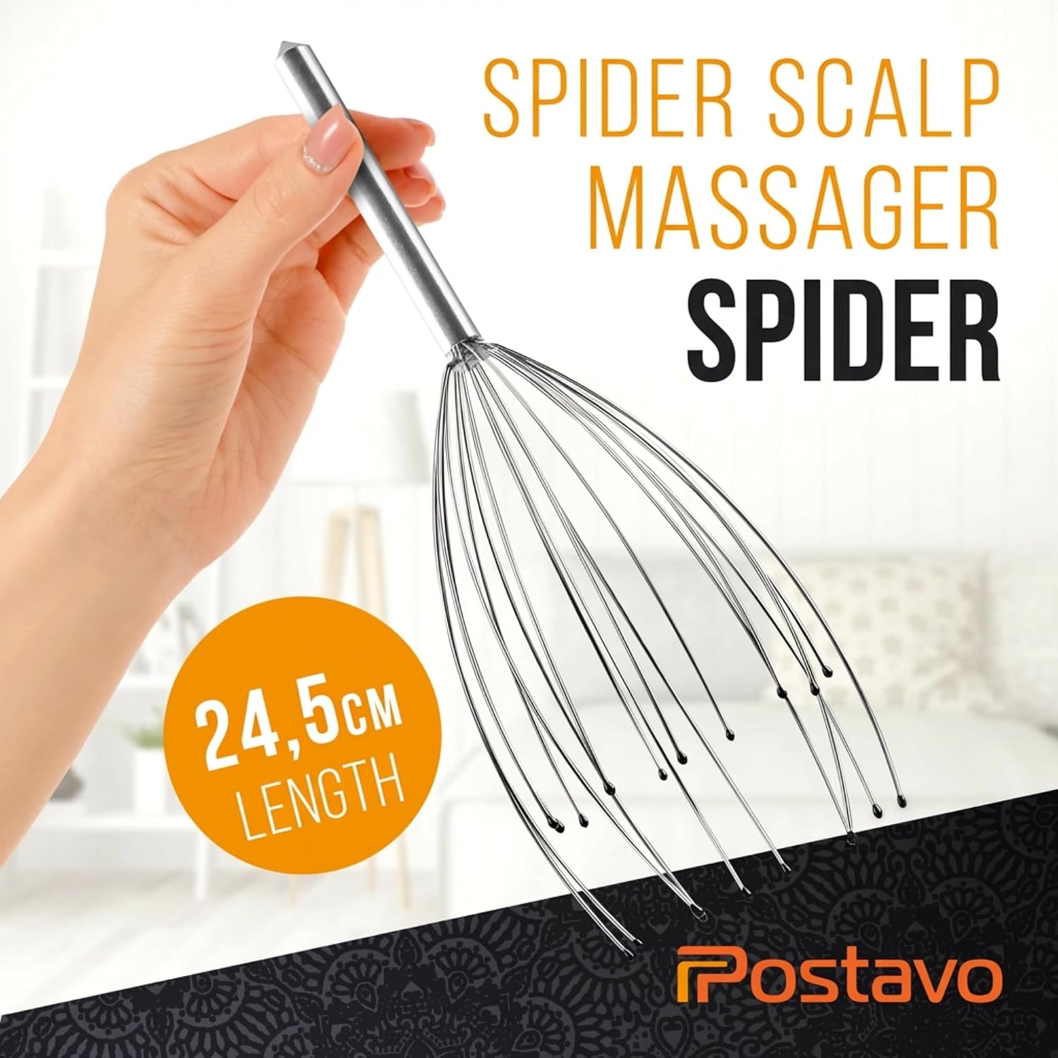 Thumbnail 1 de Postavo Original Spider Head Massager with 20 Fingers and Stainless Steel Handle