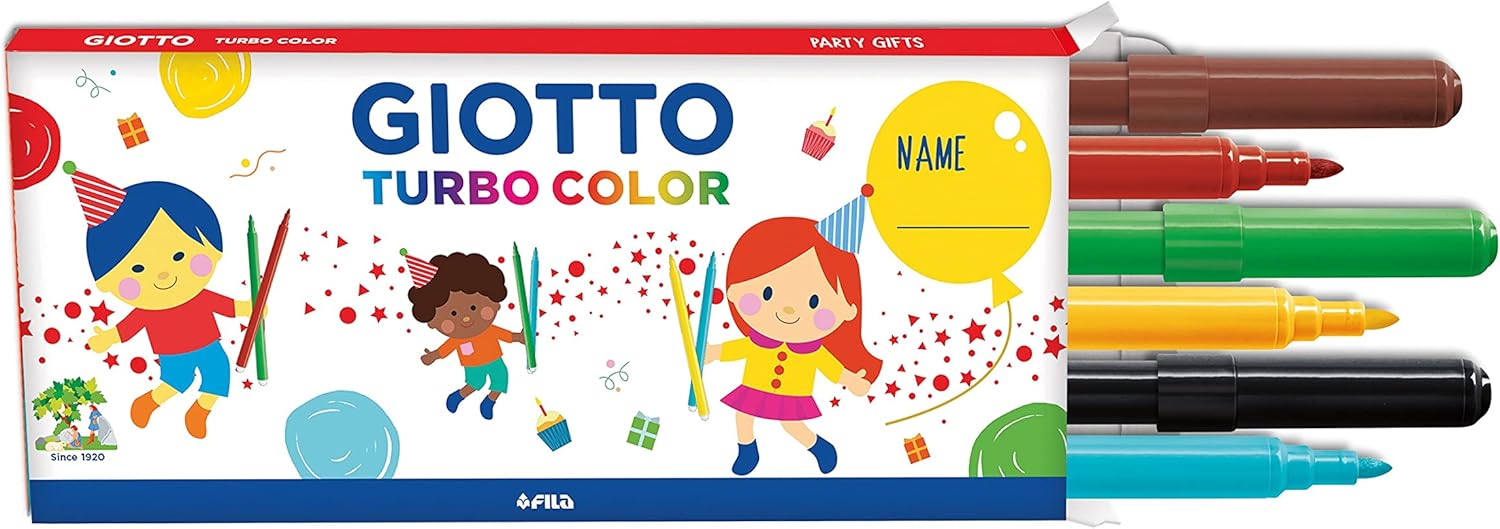 Detalle de GIOTTO PARTY GIFTS GIOTTO TURBO COLOR - 12 astucci da 6 pz: pensierini colorati per feste