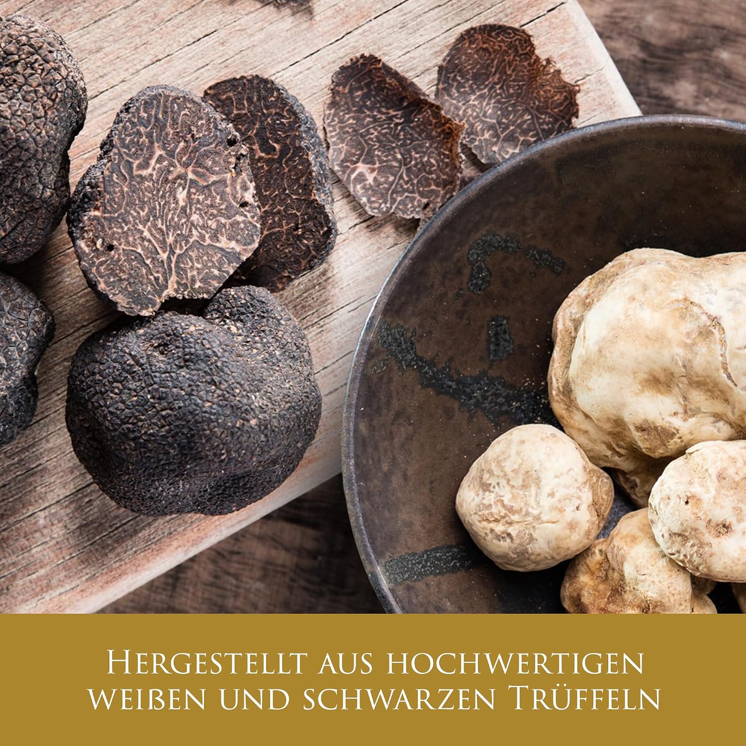 Detalle de TruffleHunter Trüffelöl-Set – 3 Variationen mit echtem Trüffelgeschmack (100 ml × 3)