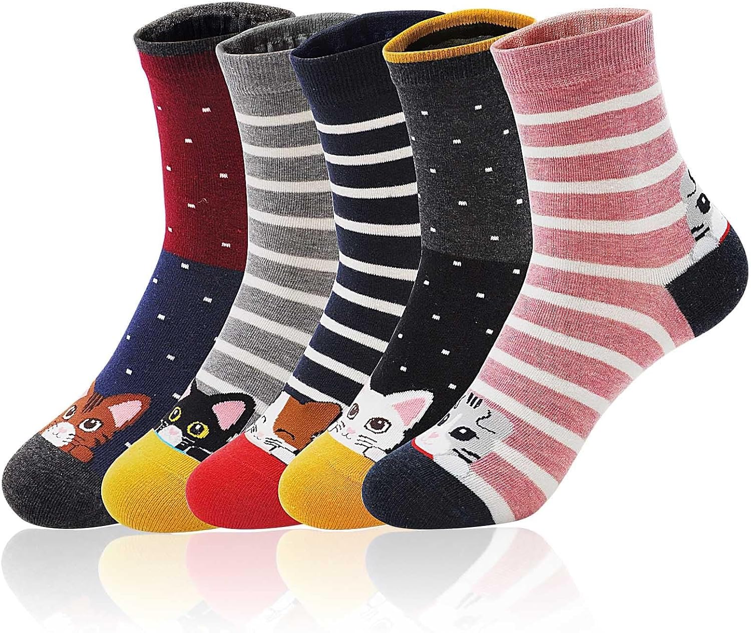 Detalle 2 de LOFIR chaussettes fantaisie coton 5 paires
