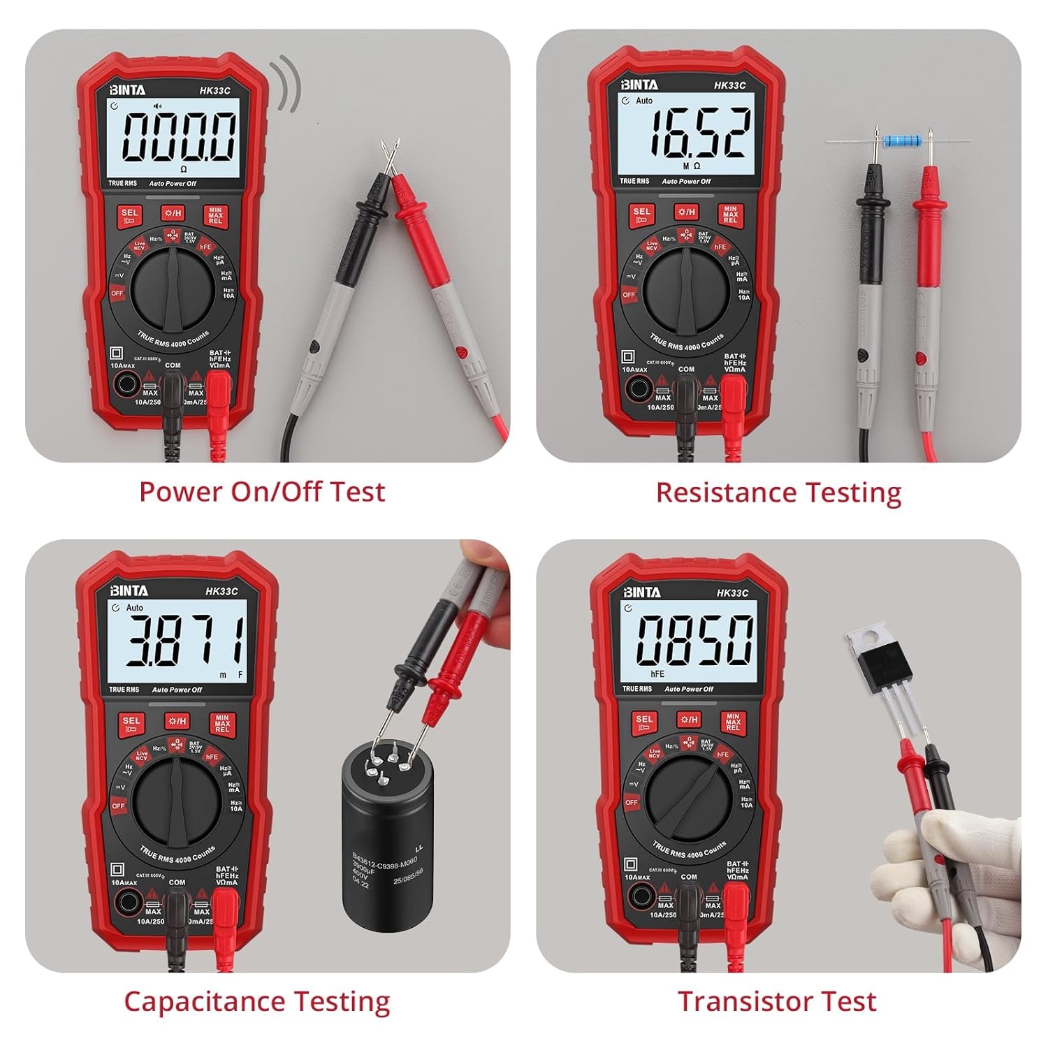 Detalle 2 de BINTA Digital Multimeter 4000-count auto-ranging ๐