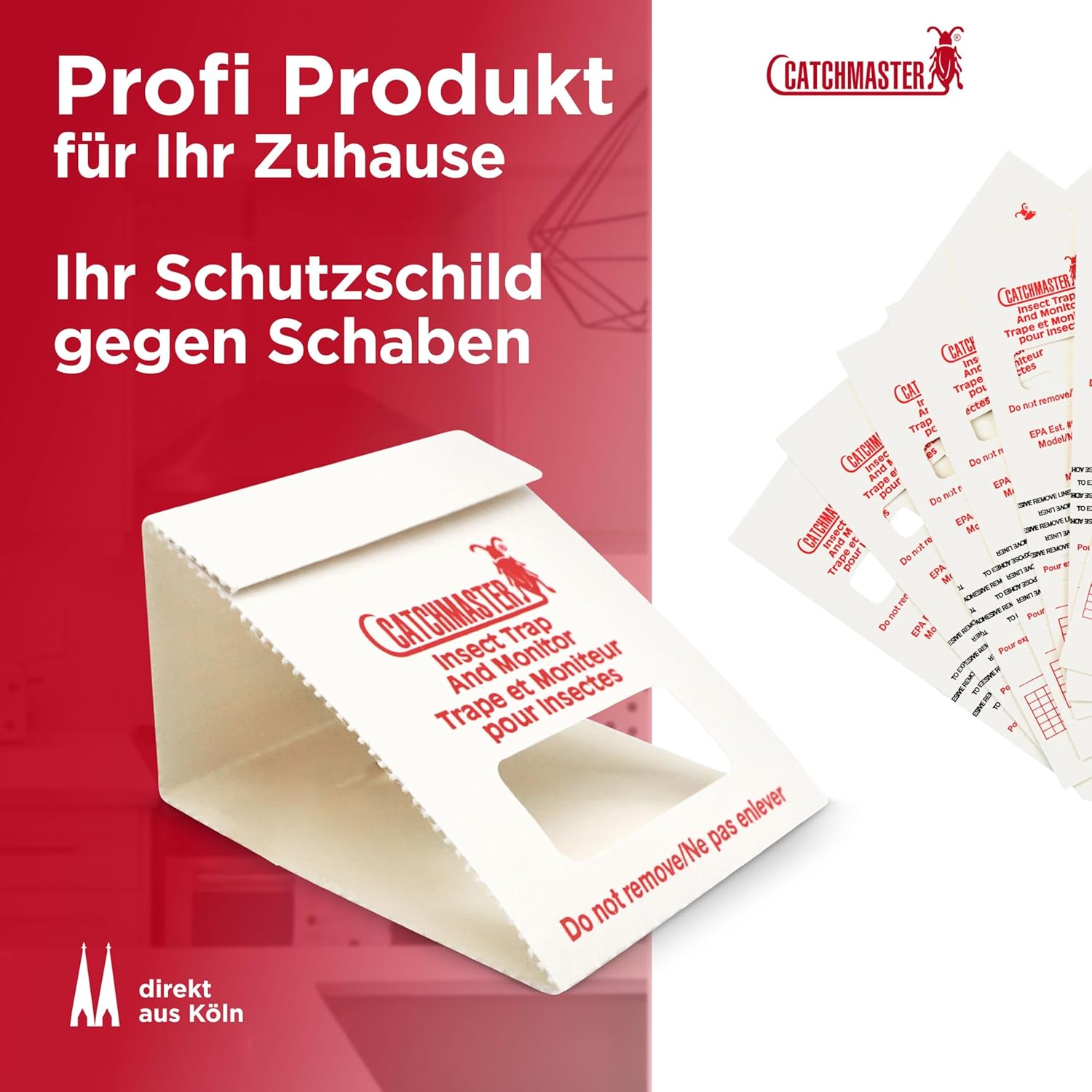 Thumbnail 6 de Catchmaster Schabenfalle 100i – 30 Premium Klebefallen für schabenartiges Ungeziefer, Monitoring & Bedarfsermittlung