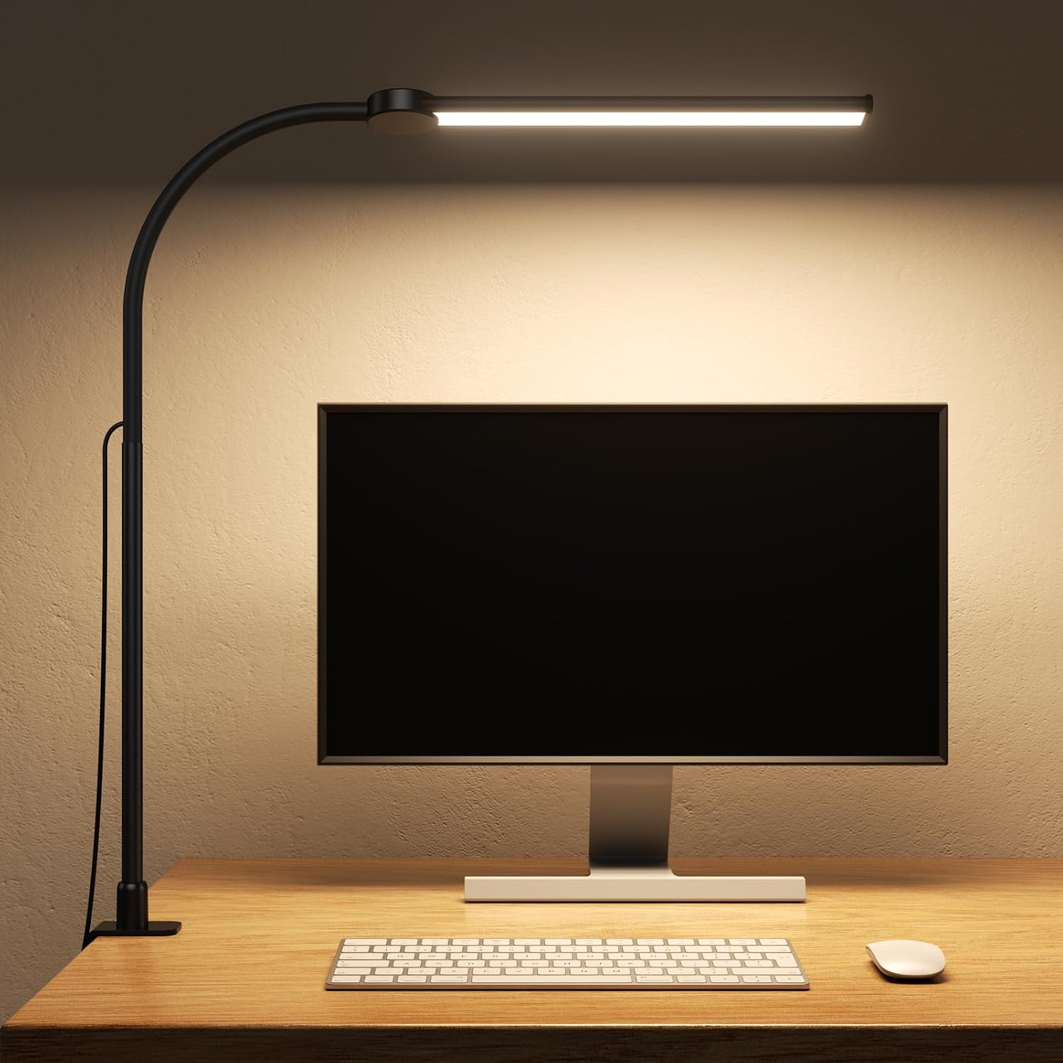 Detalle de LED Desk Lamp with Clamp, 26.8-Inch
