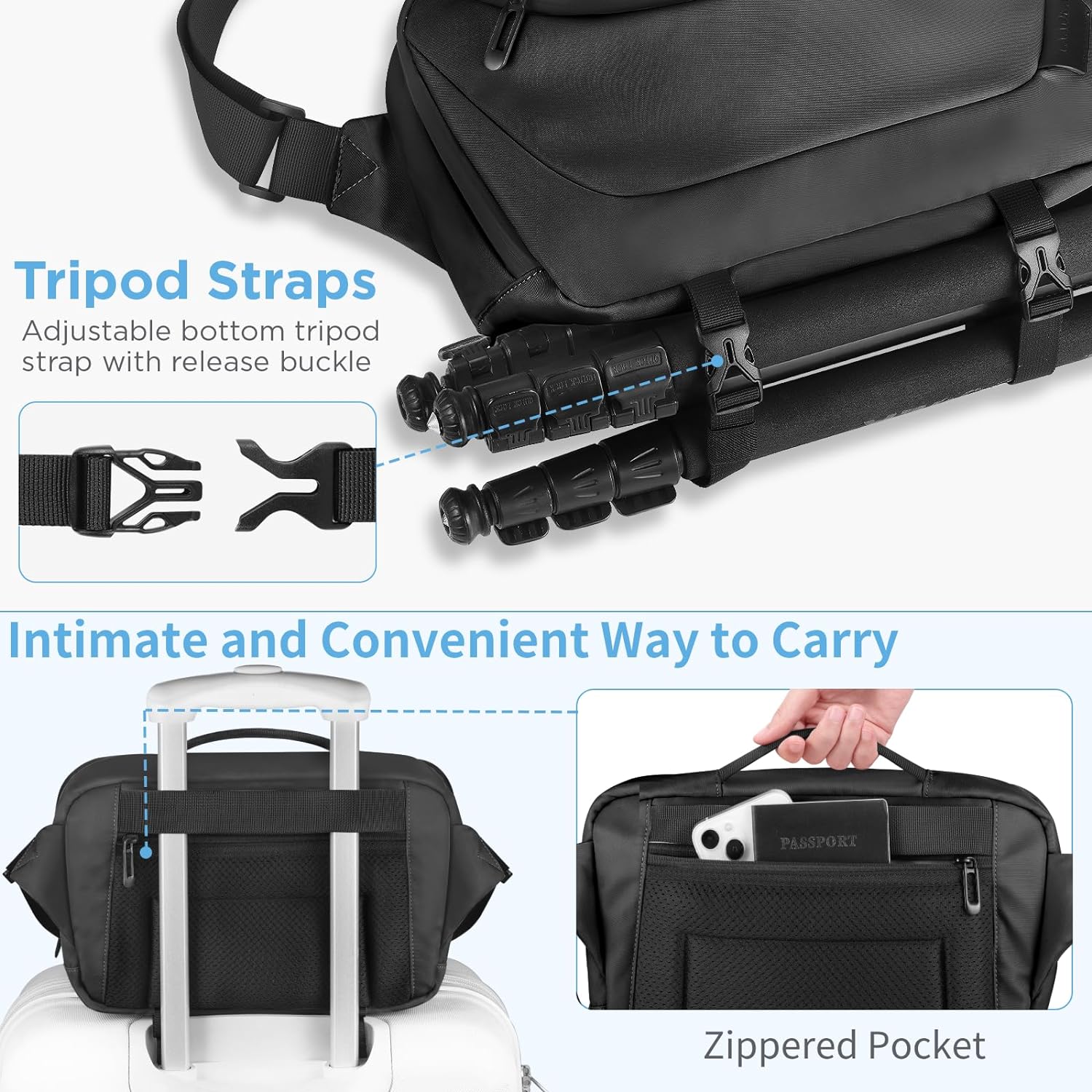 Thumbnail 4 de TAAOKA Camera Sling Bag for DSLR photographers
