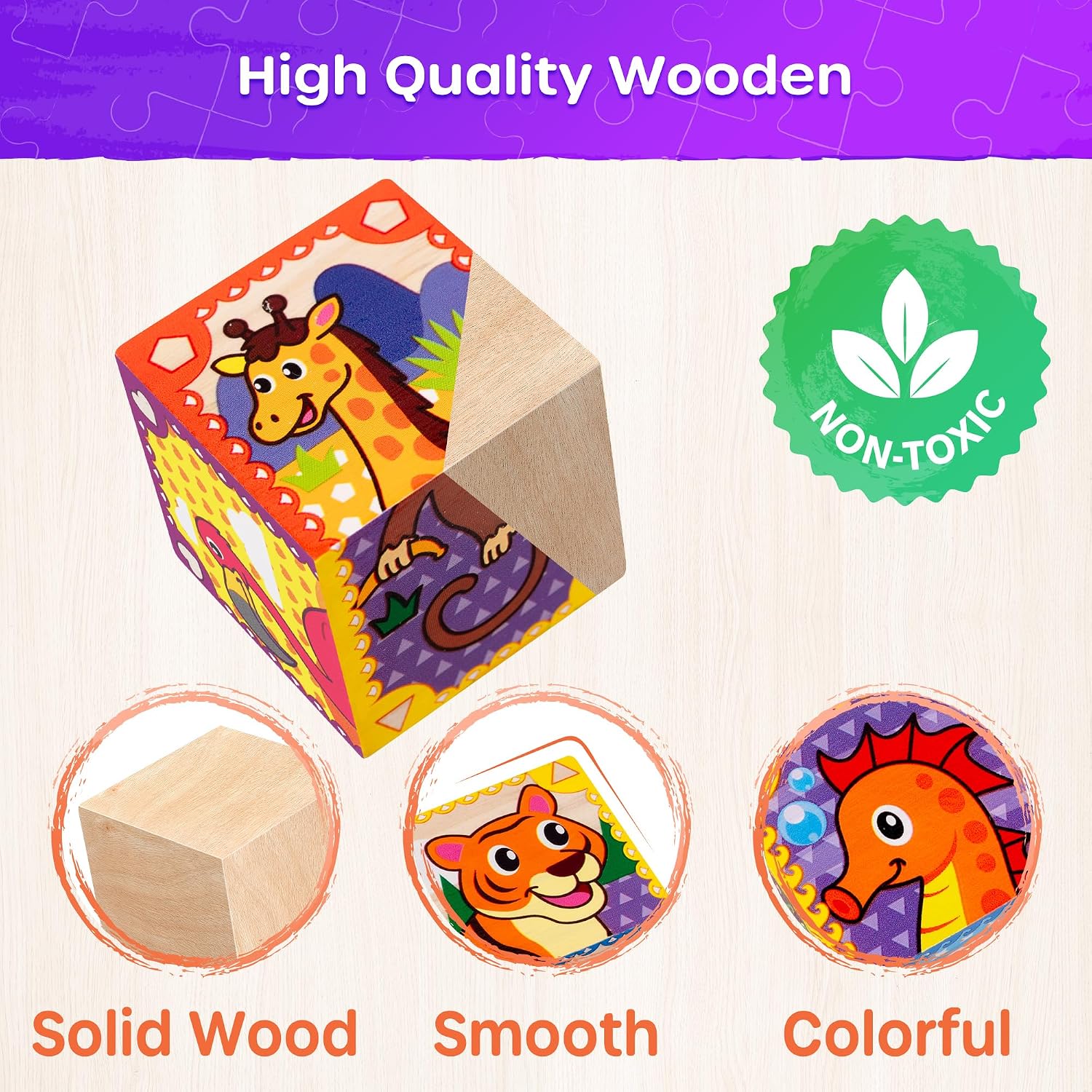 Thumbnail 2 de SYNARRY Wooden Cube Puzzle