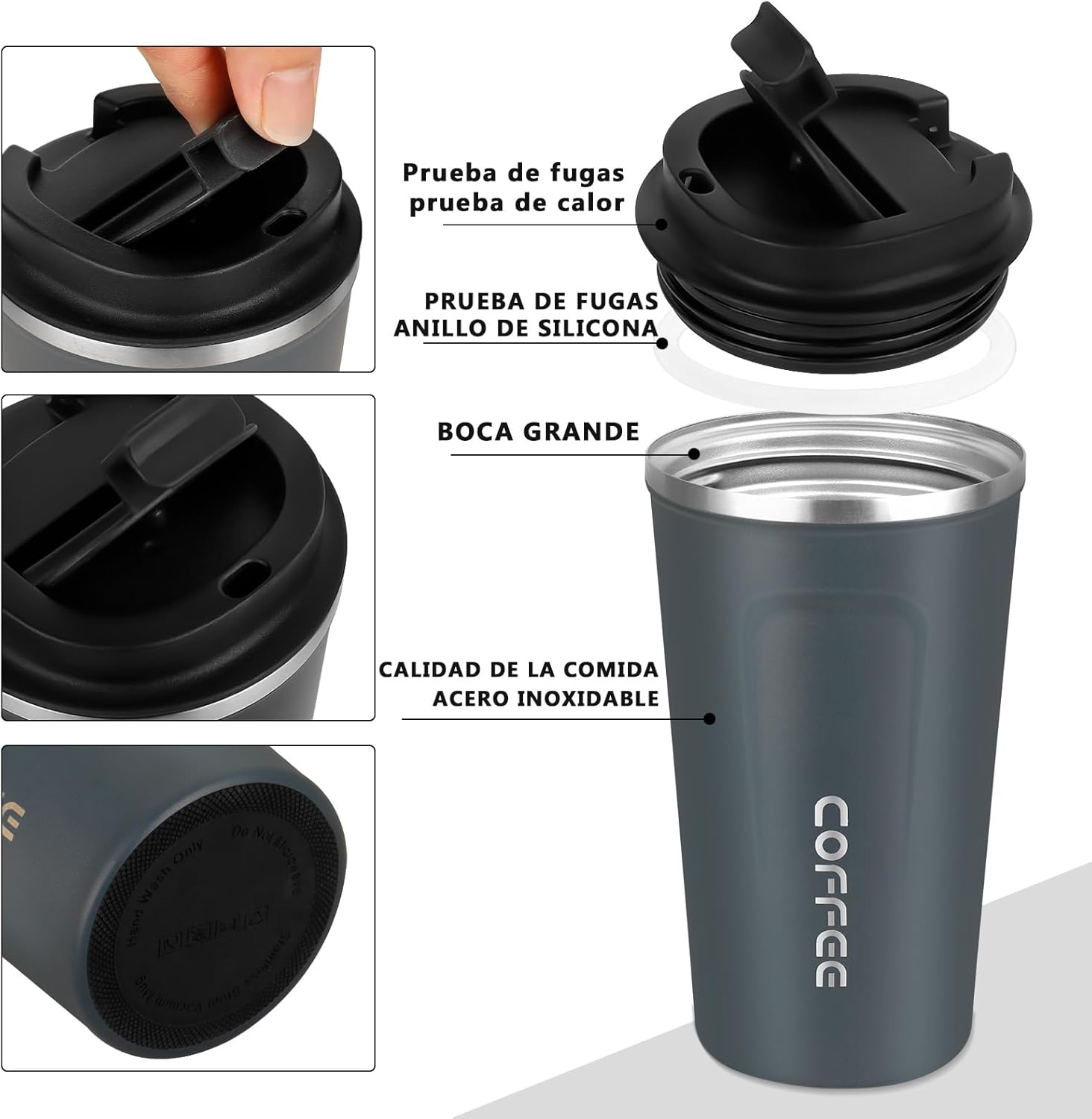 Thumbnail 3 de Goodatech Taza Térmica de Acero Inoxidable 18oz