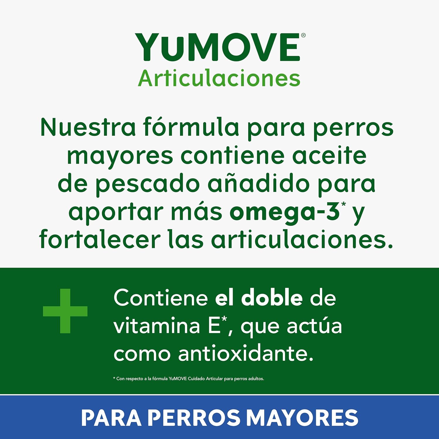 Detalle de YuMOVE Condroprotector para perros mayores 120 comprimidos