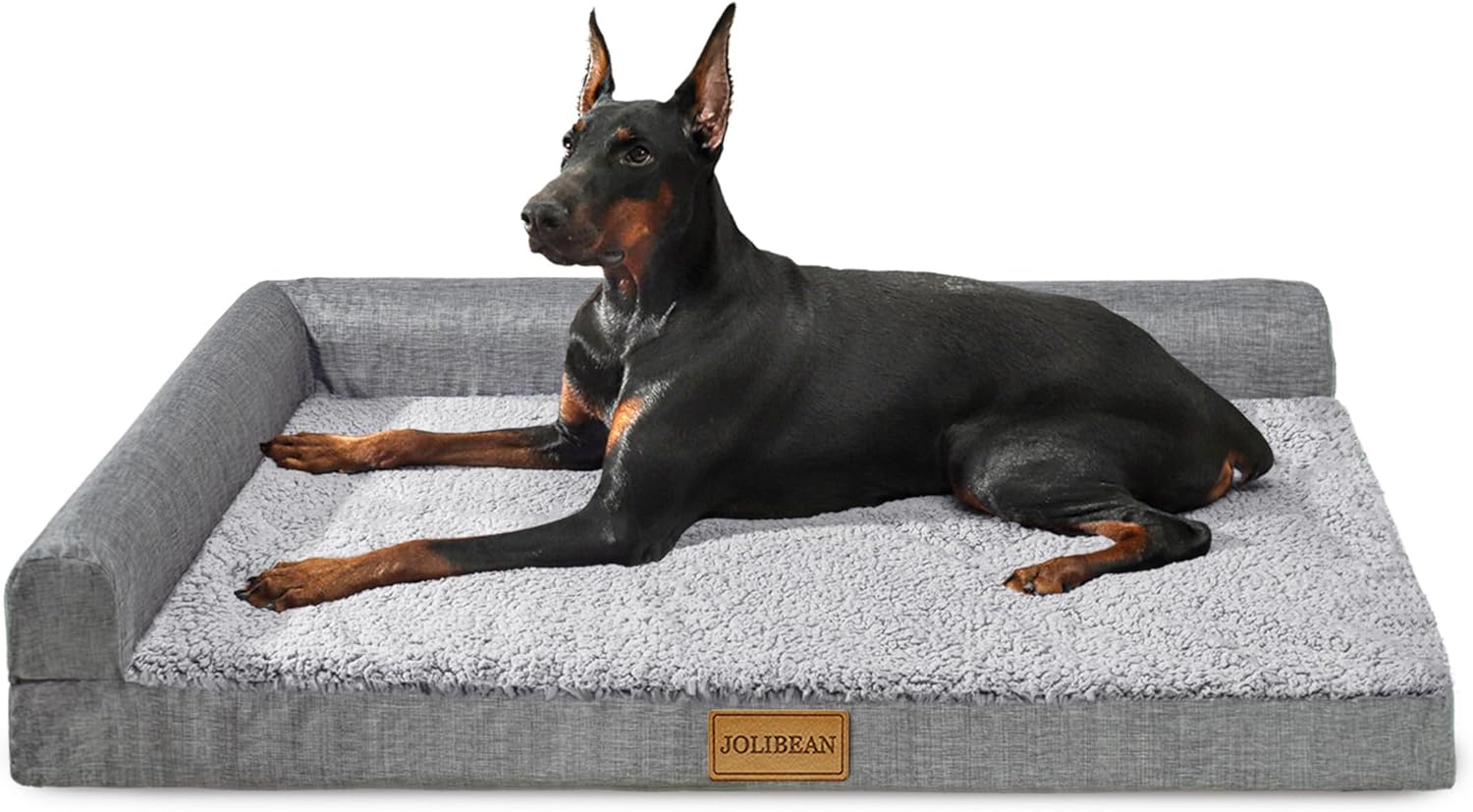 Detalle de Jolibean Orthopedic XL Dog Bed 106x71cm – Large, Waterproof with Removable Cover