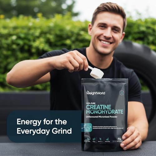 Thumbnail 2 de WeightWorld Creatine Monohydrate Powder 1kg – 330 Servings