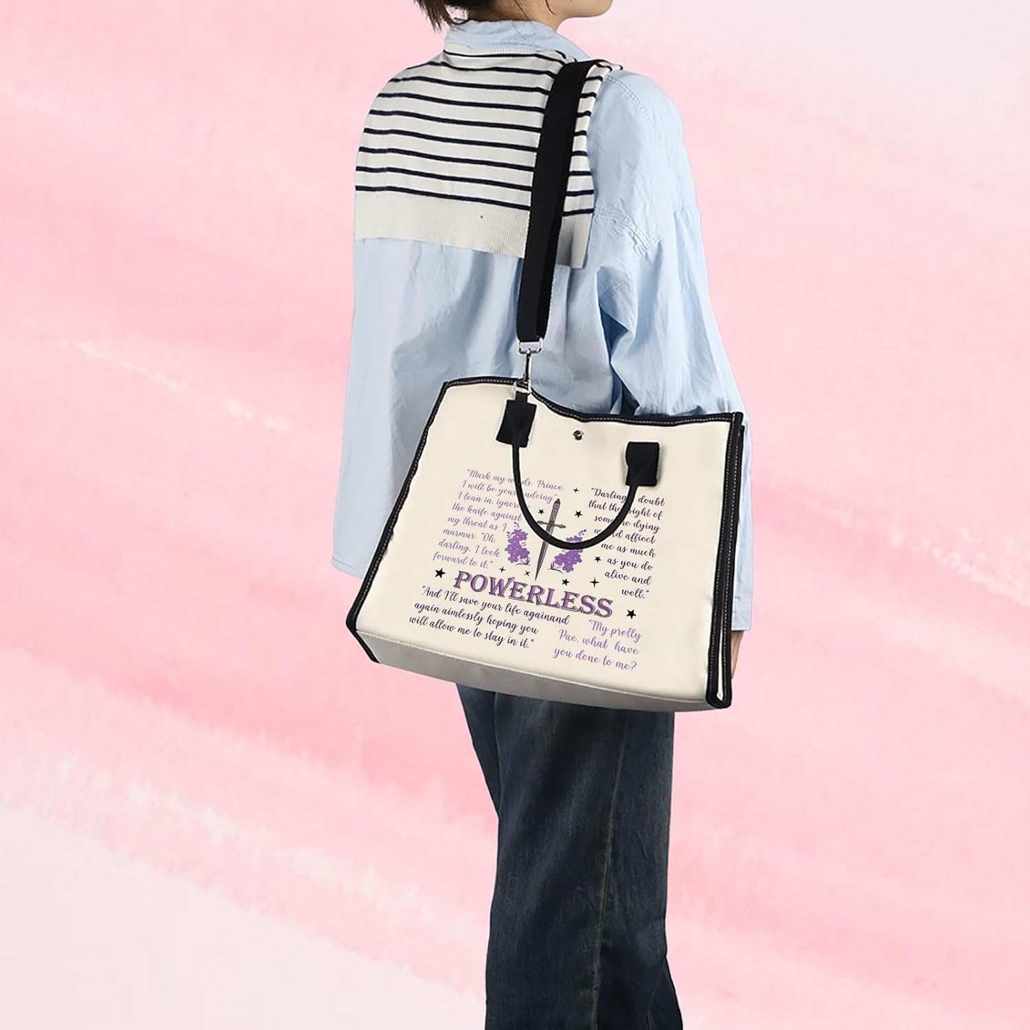 Thumbnail 1 de Powerless Tote Bag – Gift Edition for Book Lovers