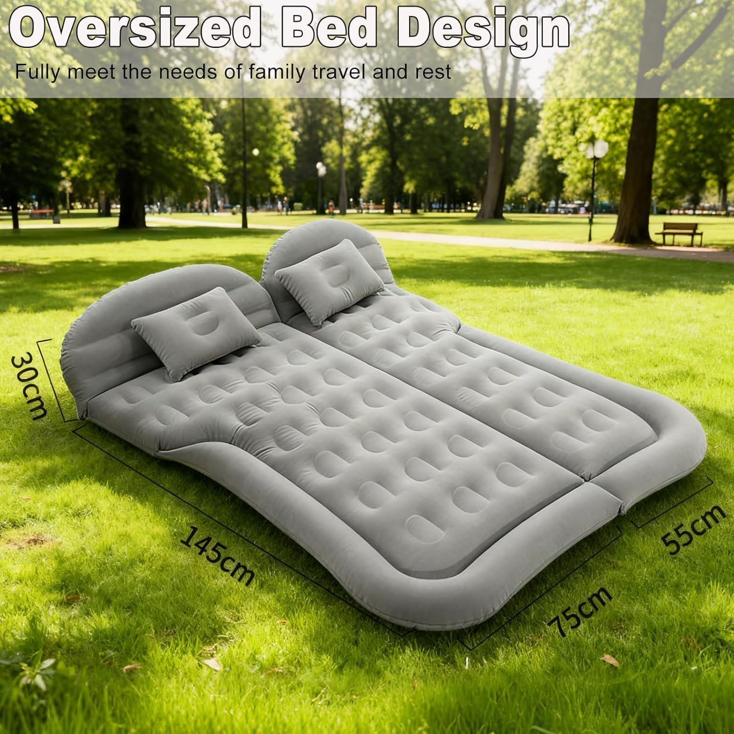 Detalle 2 de SUV car air mattress, flocked PVC