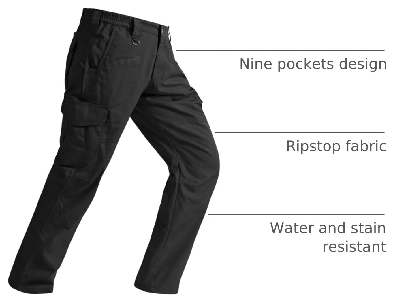 Detalle de SPOSULEI Tactical Pants Ripstop