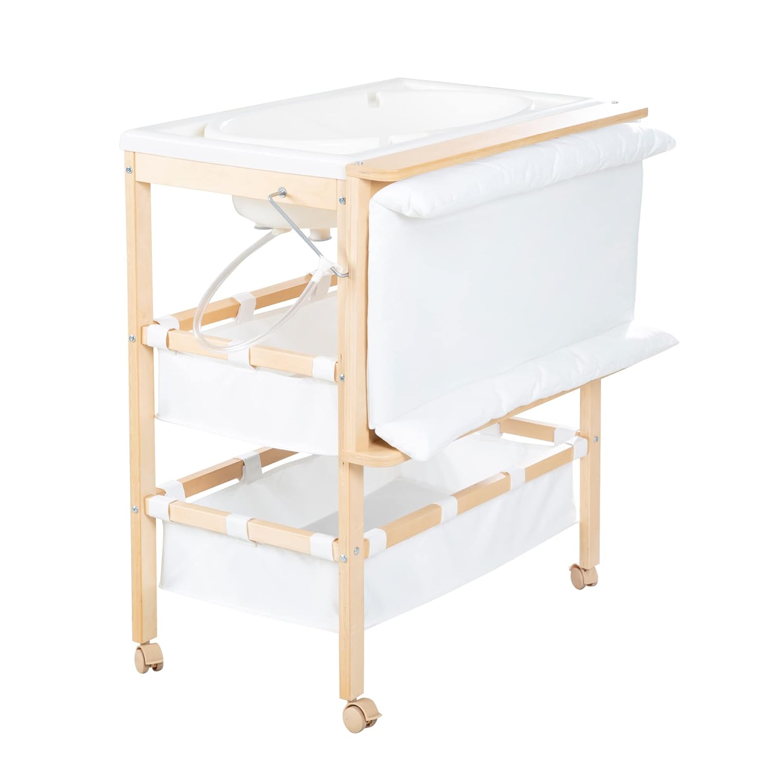 Detalle de roba Bade Wickel Kombi Baby Pool – Wickeltisch klappbar mit integrierter Badewanne