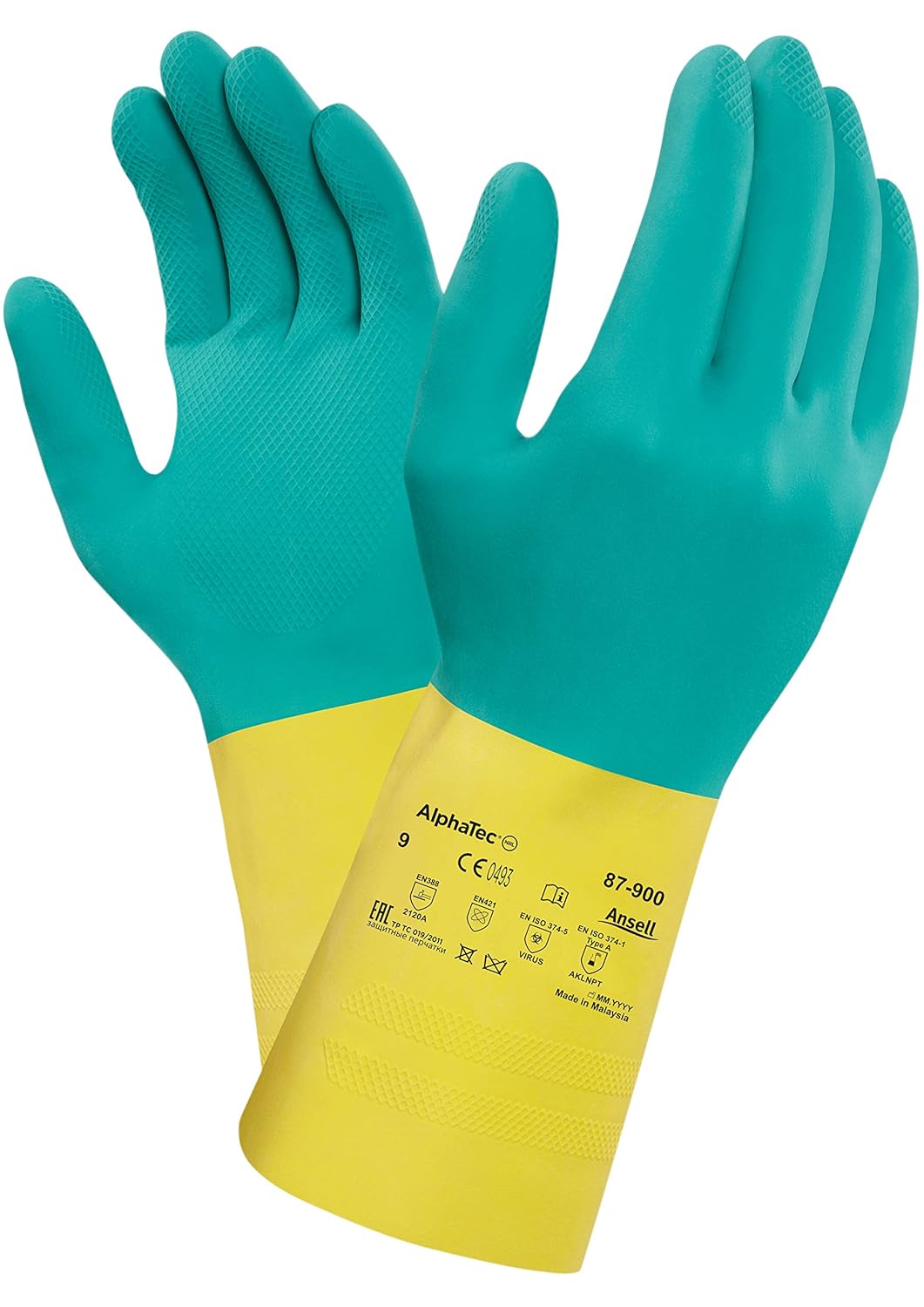 Detalle 2 de Ansell AlphaTec 87-900 guanti chimici taglia 2XL