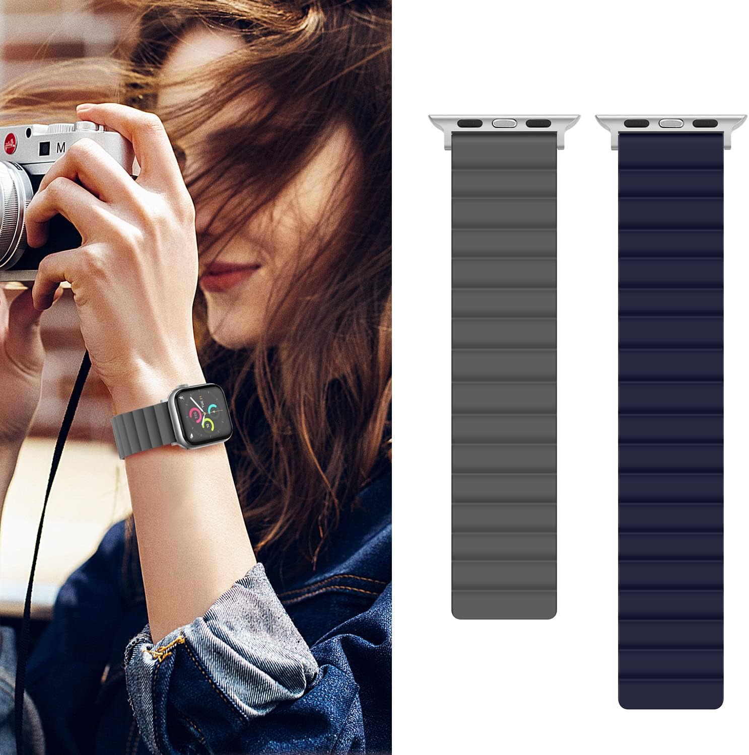 Thumbnail 5 de Anlinser Magnetic straps for Apple Watch 49mm