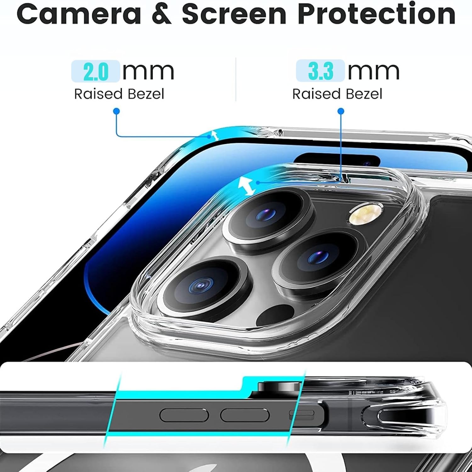 Detalle de Vaykwo Cover iPhone 14 Pro con cordino