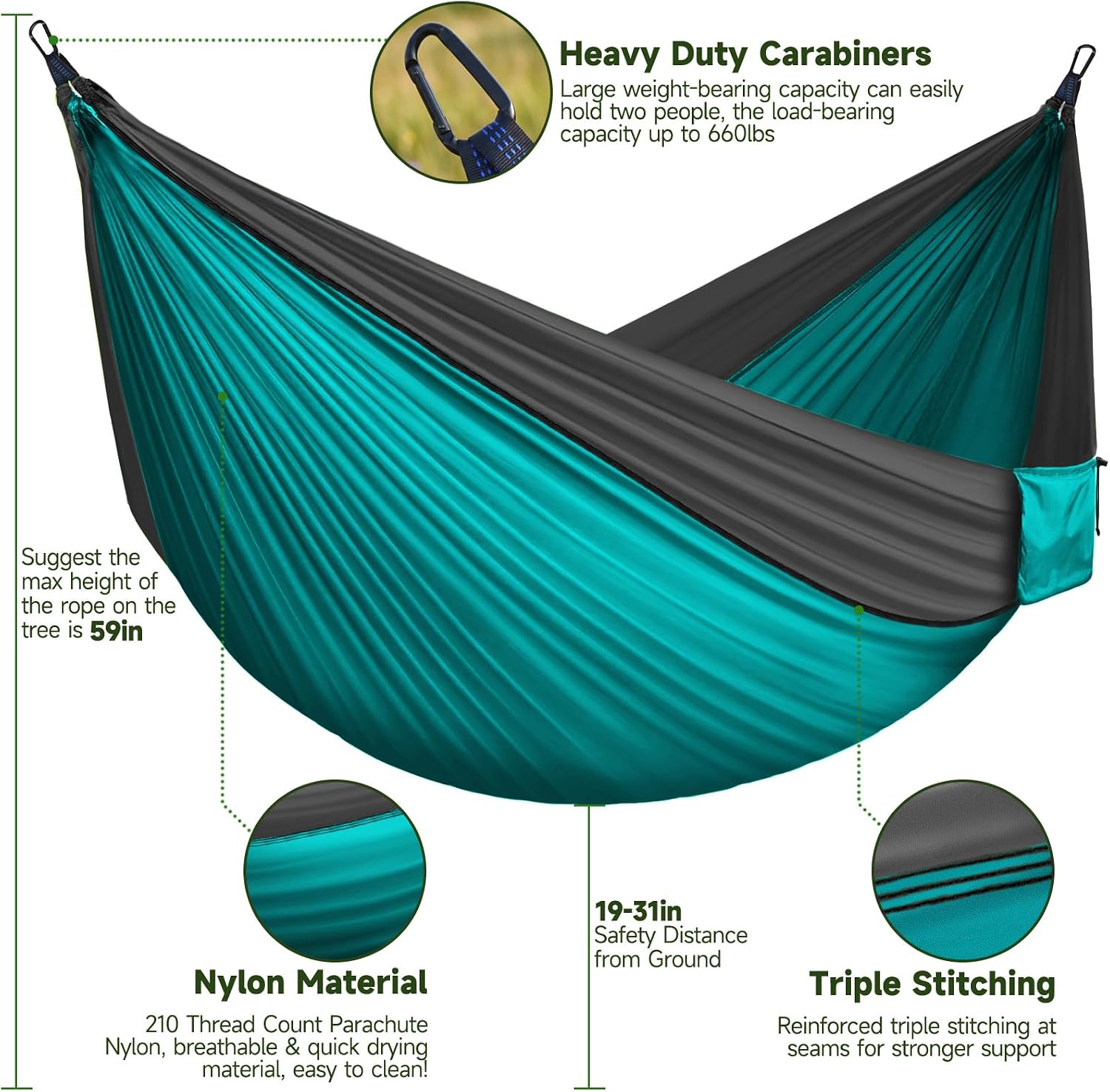 Thumbnail 1 de Camping Hammock 300 x 200 cm