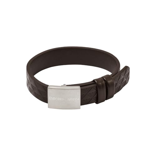 Detalle de Emporio Armani Pulsera de hombre acero cierre deslizante