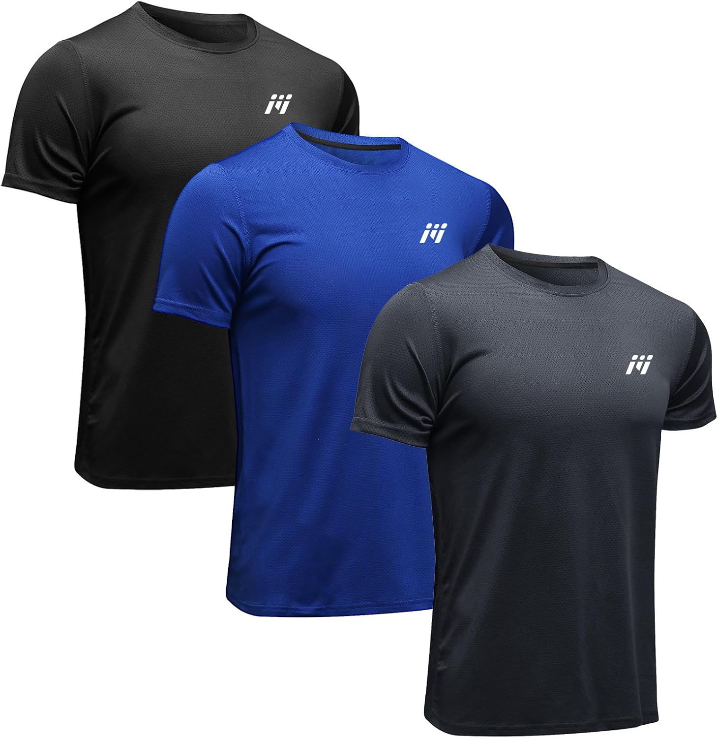 Detalle de MEETWEE Sportshirt Herren Kurzarm Mesh