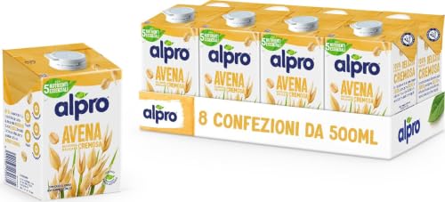 ALPRO CLASSICO Bevanda all'Avena – 8 confezioni da 500 ml, naturalmente senza lattosio