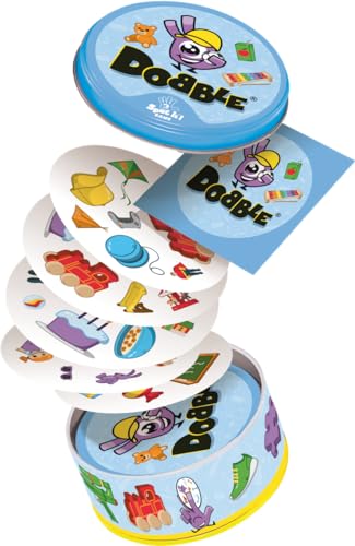 Detalle 1 de Asmodee Dobble Kids: juego de cartas infantil de acción y reflejos (a partir de 3 años)