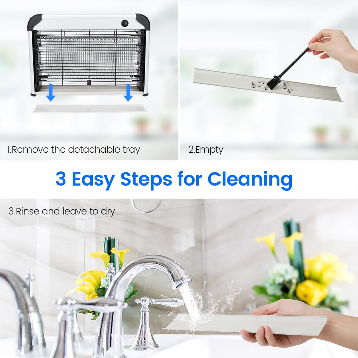 Thumbnail 1 de Fly Killer Bug Zapper - 2400V, 20W UV Insect Killer Lamp (2-Pack) for Indoor Use
