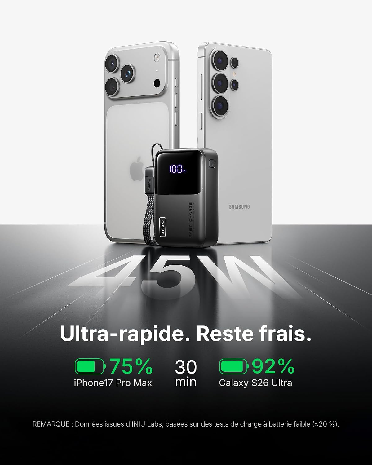 Thumbnail 2 de INIU Batterie Externe Ultra Mini 10000 mAh 45W – Charge Rapide et Compacité Exceptionnelle