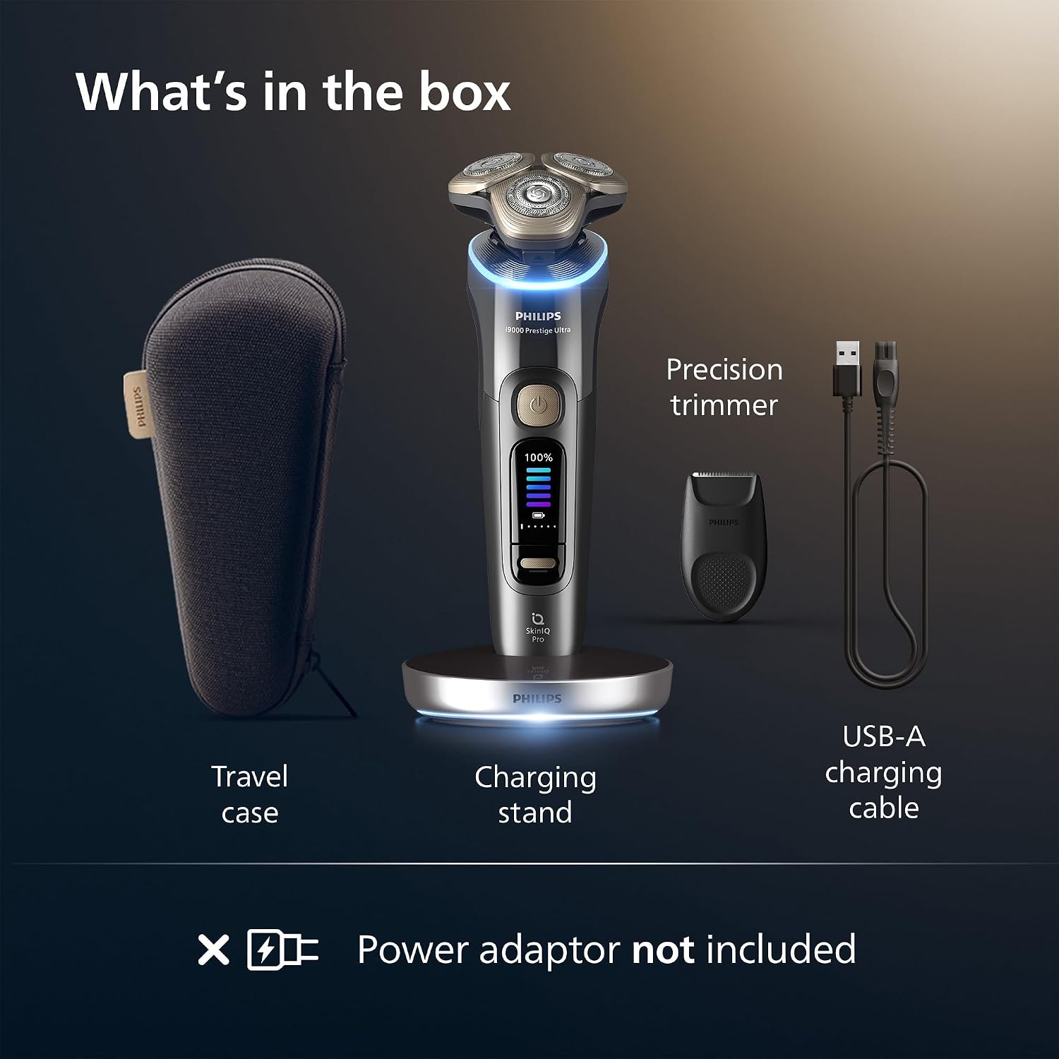 Thumbnail 6 de Philips Shaver i9000 Prestige Ultra XP9402/11 – Wet & Dry, SkinIQ Pro, 360 NanoTech Blades
