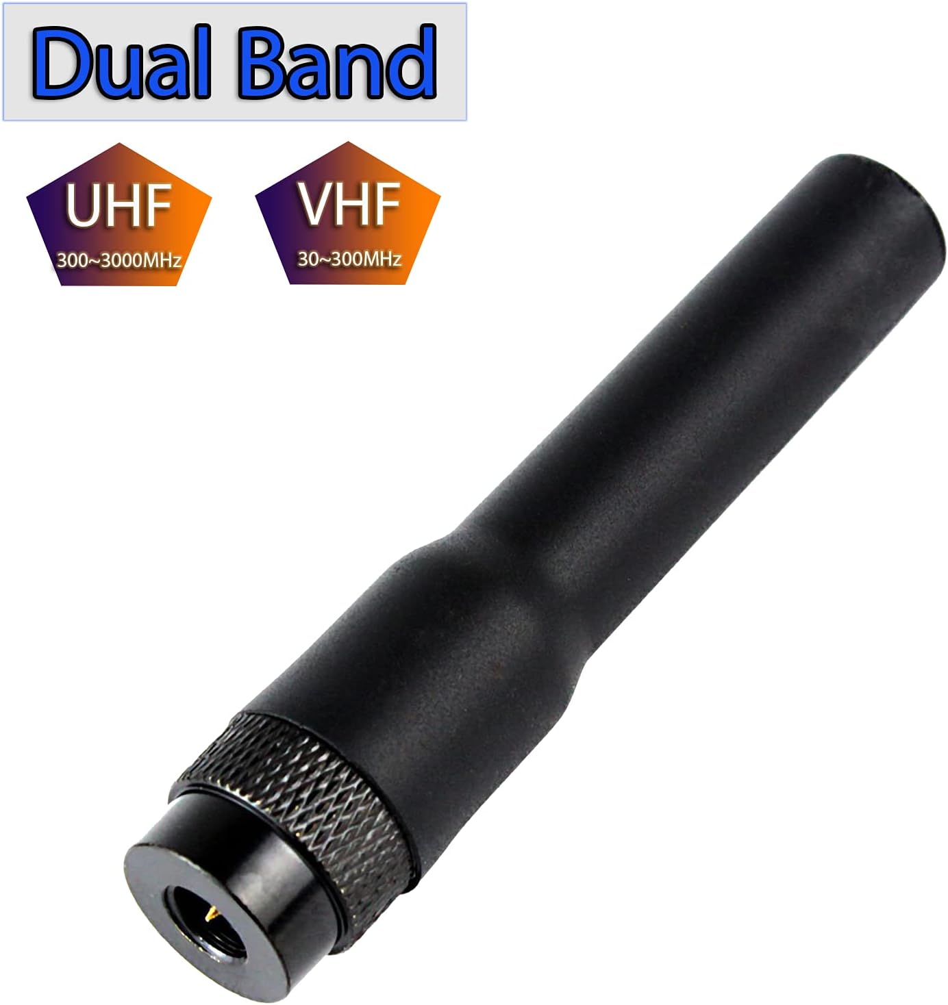 Detalle 2 de Retevis RT20 dual band antenna 6.5 cm 📡