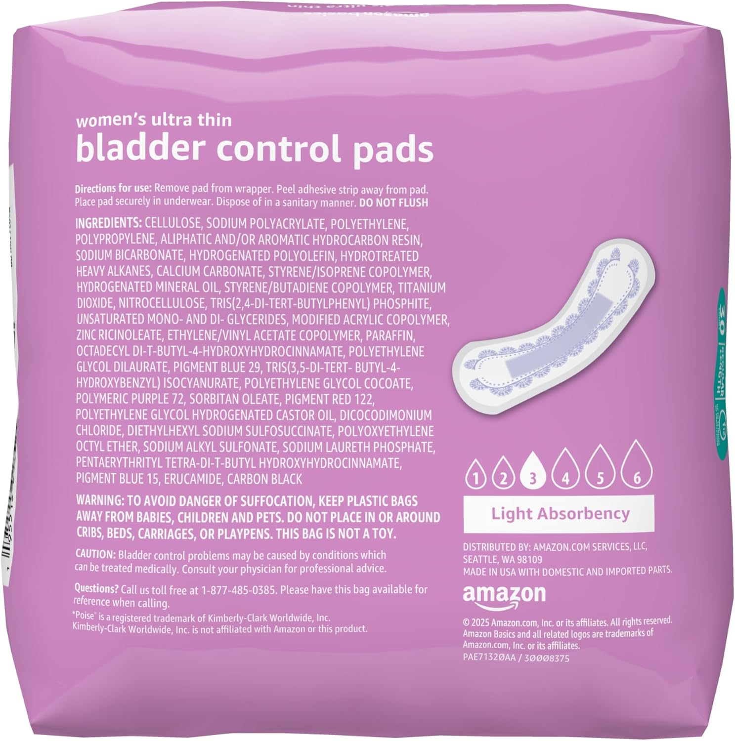 Thumbnail 1 de Amazon Basics Ultra Thin Pads 30 Pack