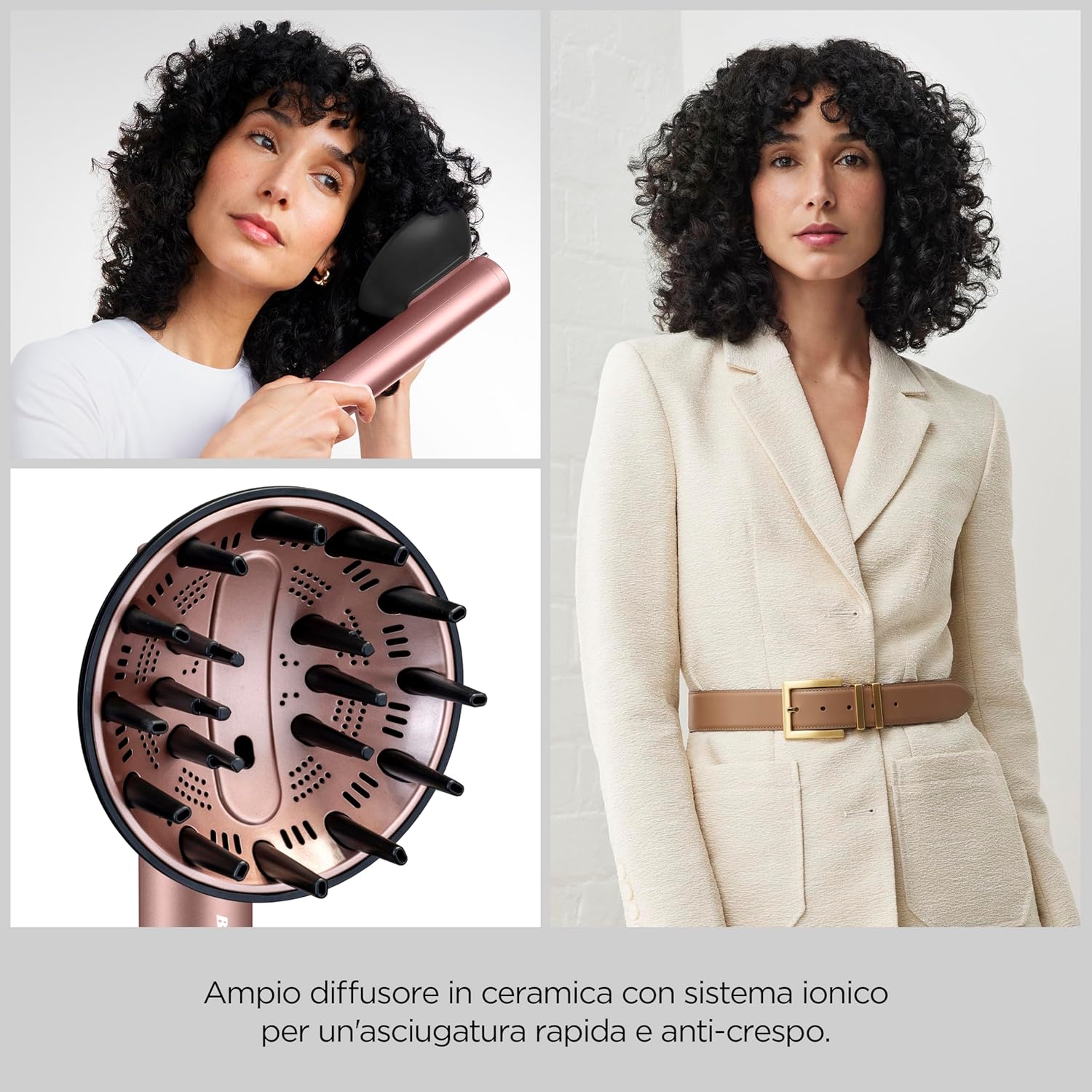 Thumbnail 3 de BaByliss Air Wand AS6556E: asciugacapelli con piastra lisciante e styler 4 in 1 con diffusore e funzione ionica