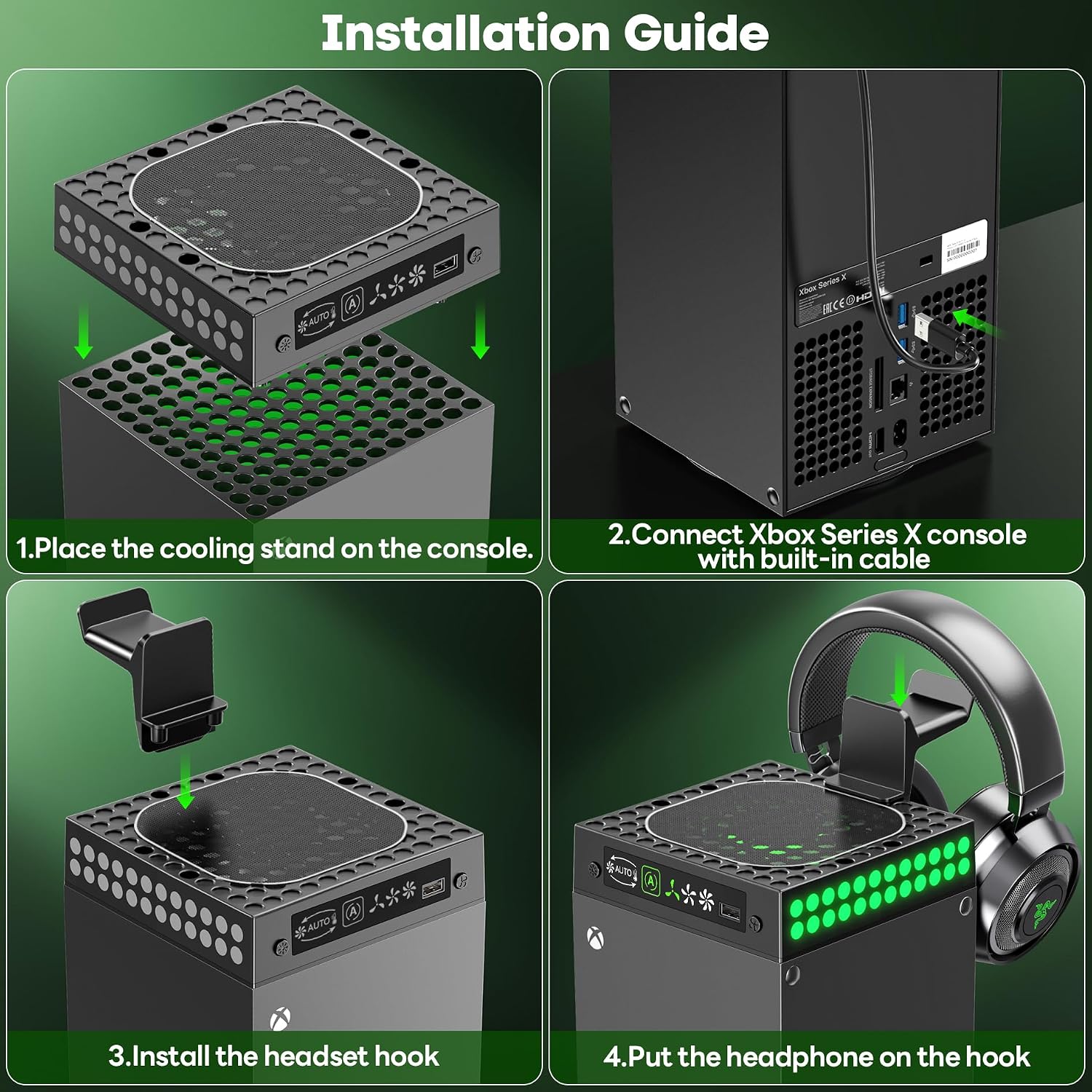 Thumbnail 5 de Xbox Series X Cooling Fan with 9 RGB Lights