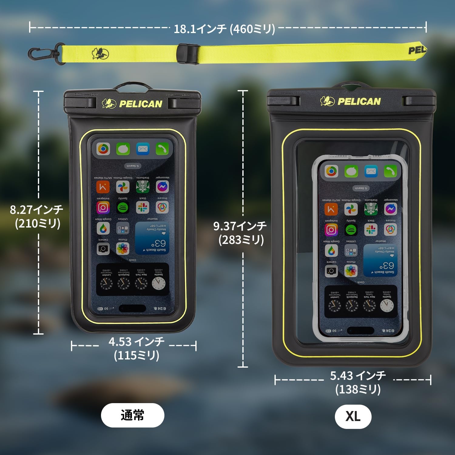 Thumbnail 5 de Pelican PP044508-04 スマートフォン防水ポーチ 4個セット、IP68・浮遊素材・最大6.7インチ対応