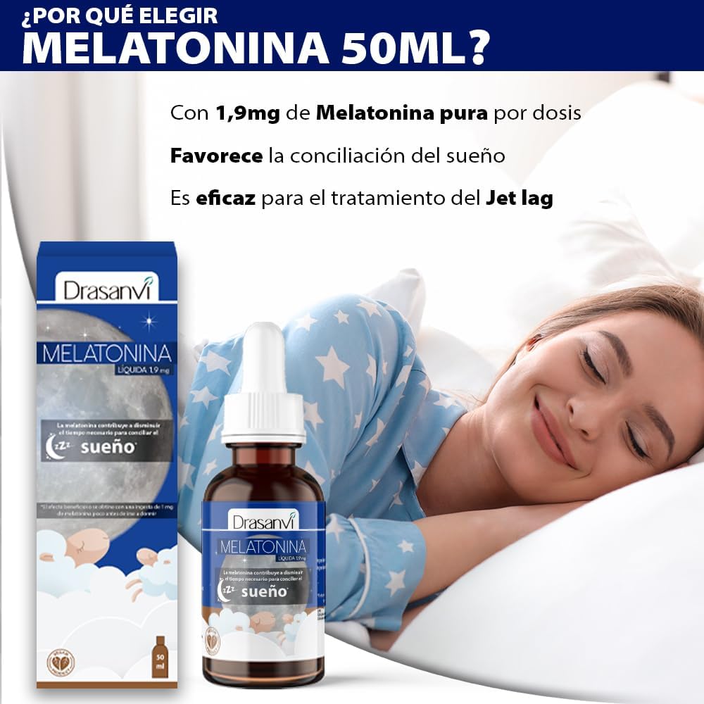Detalle 2 de DRASANVI Melatonina Pura 1,9 mg 50 ml