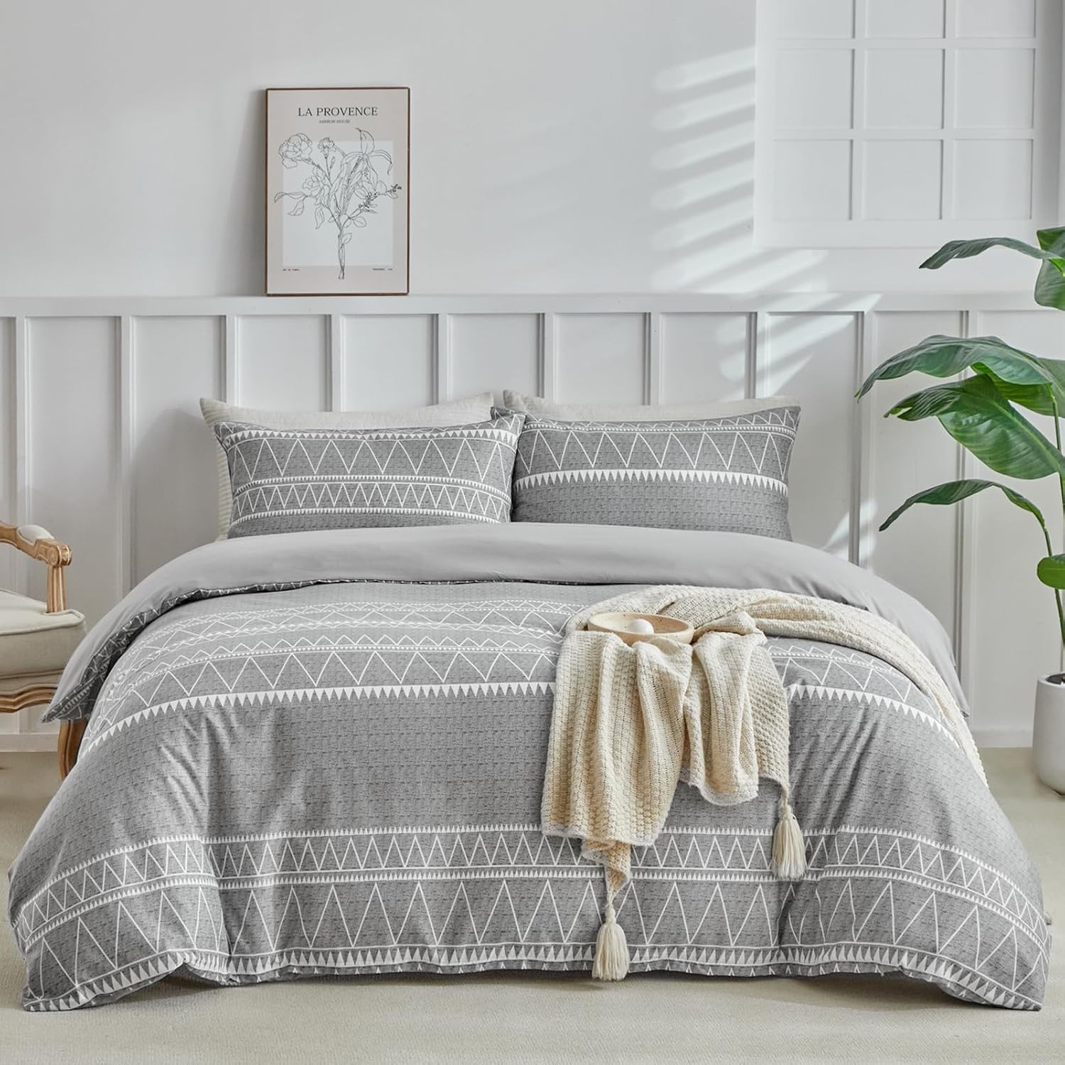 Detalle 2 de Tokokimo Double Duvet Cover Set 4-piece, 40cm deep fitted sheet