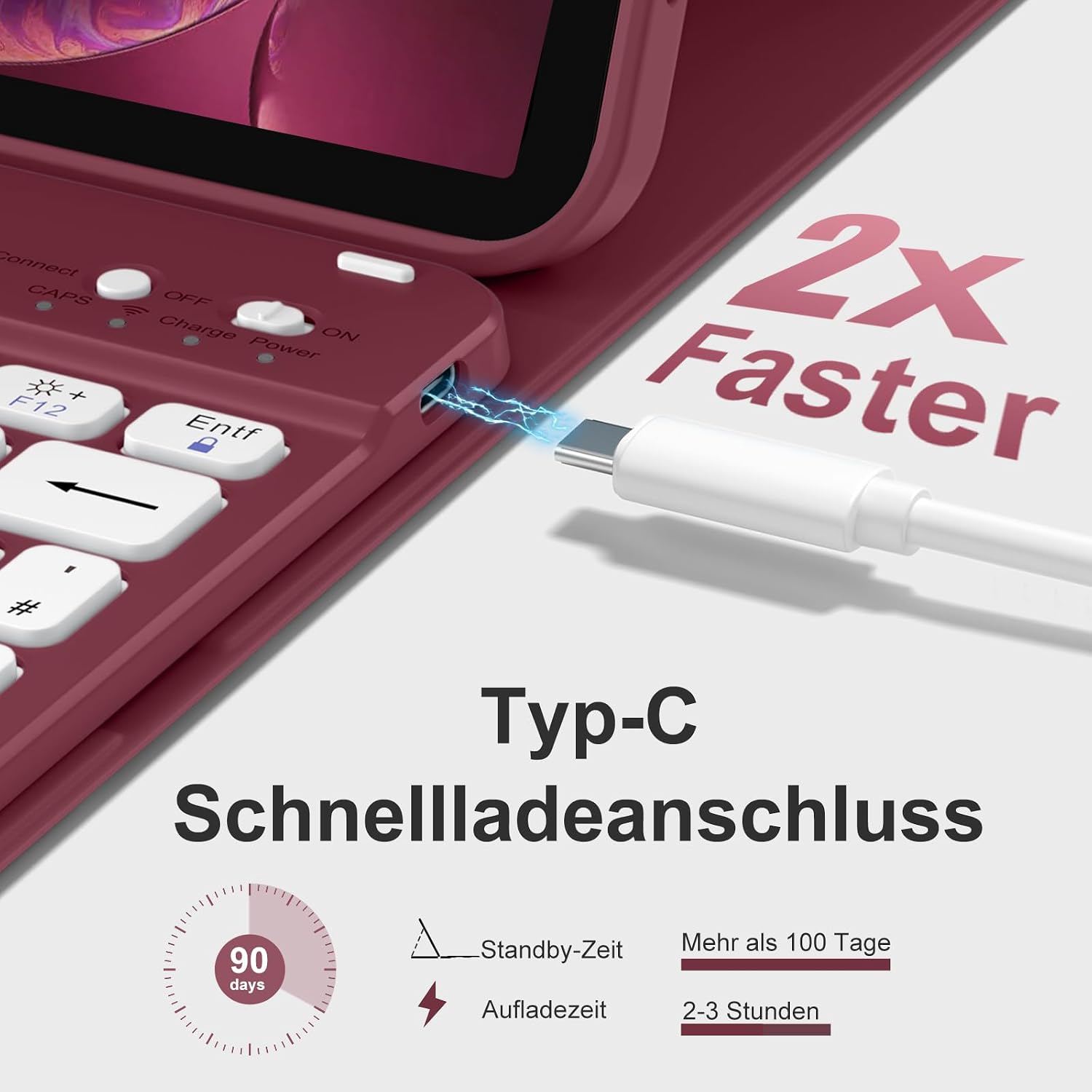 Thumbnail 3 de drivego Tastaturhülle für iPad Air 11 Zoll