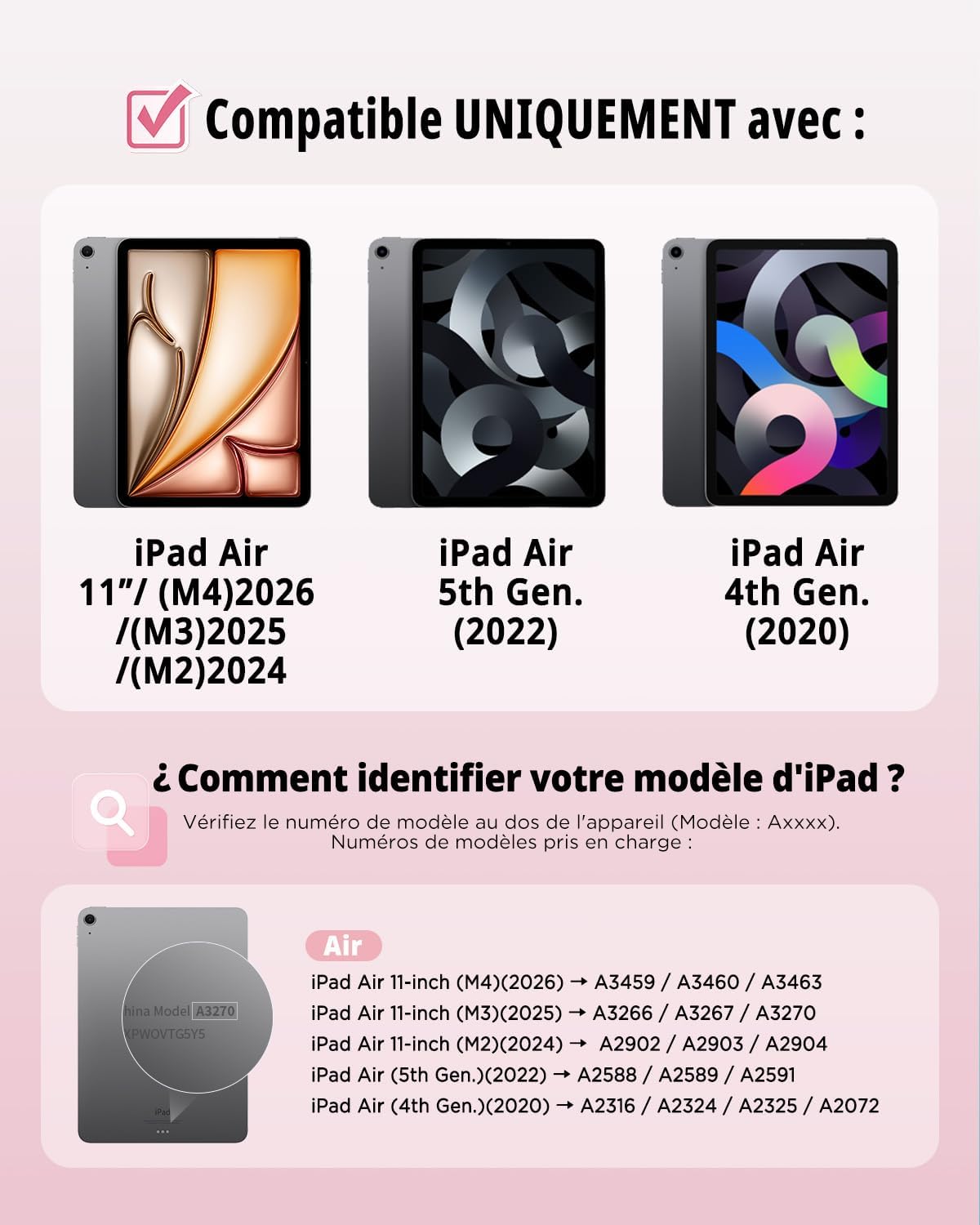 Detalle de CACOE Clavier iPad Air 11 pouces AZERTY
