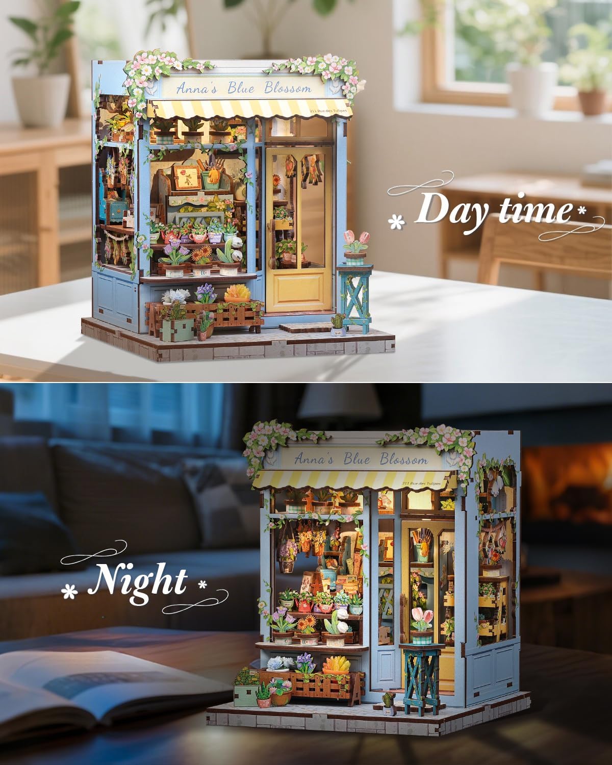 Detalle de CUTEBEE Book Nook Kit DIY 3D puzzle