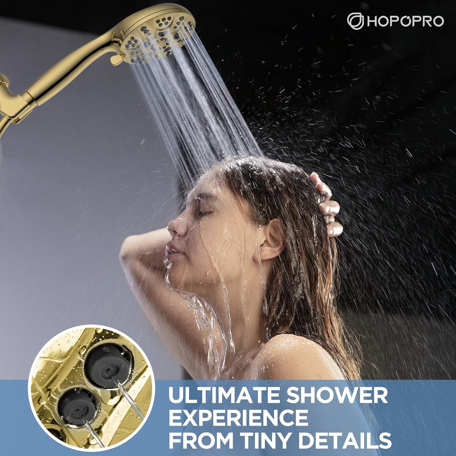 Detalle 2 de HOPOPRO Handheld Showerhead Set