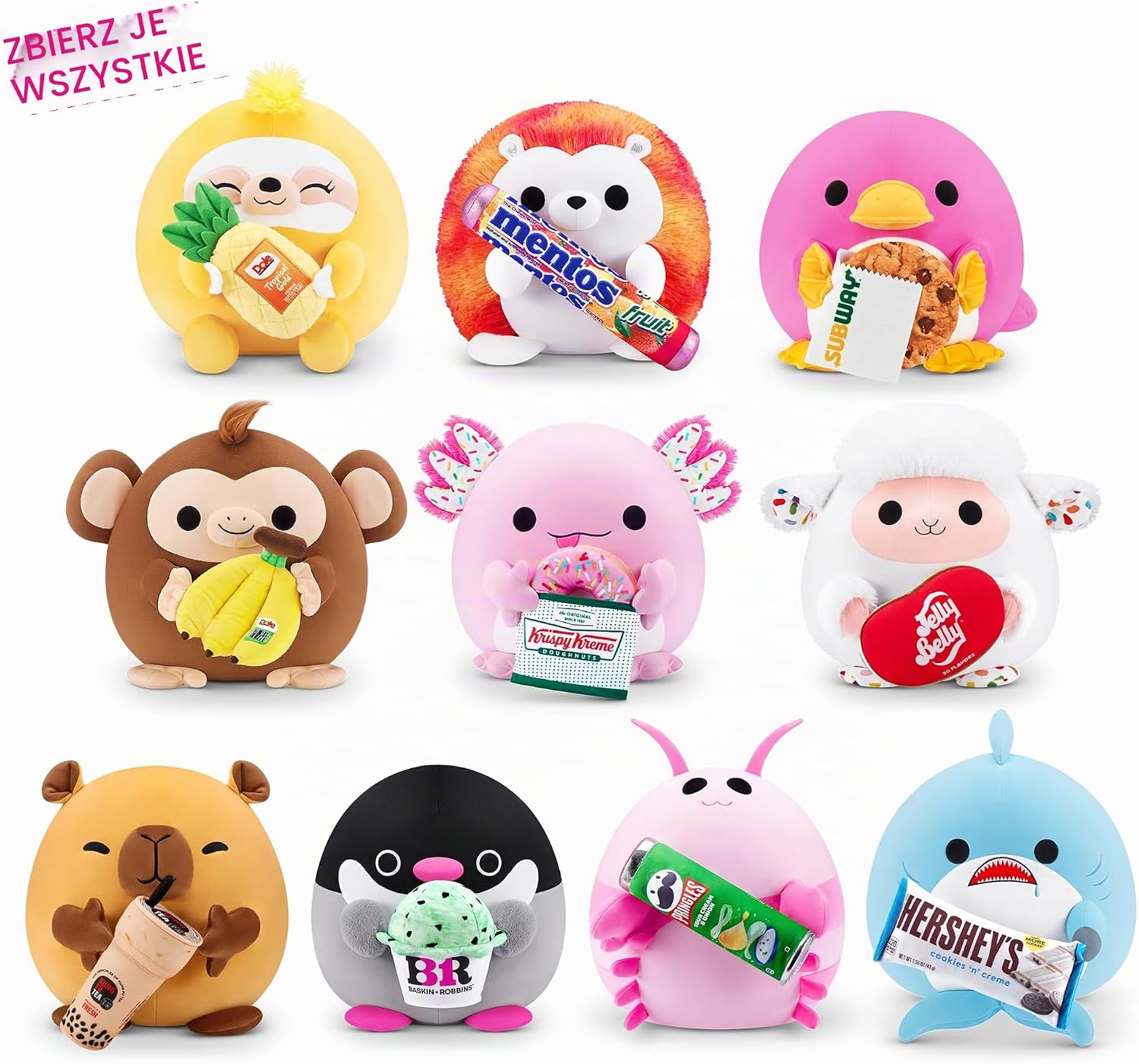 Thumbnail 3 de Snackles 77605G – pluszowy pingwin 20 cm z motywem Baskin Robbin