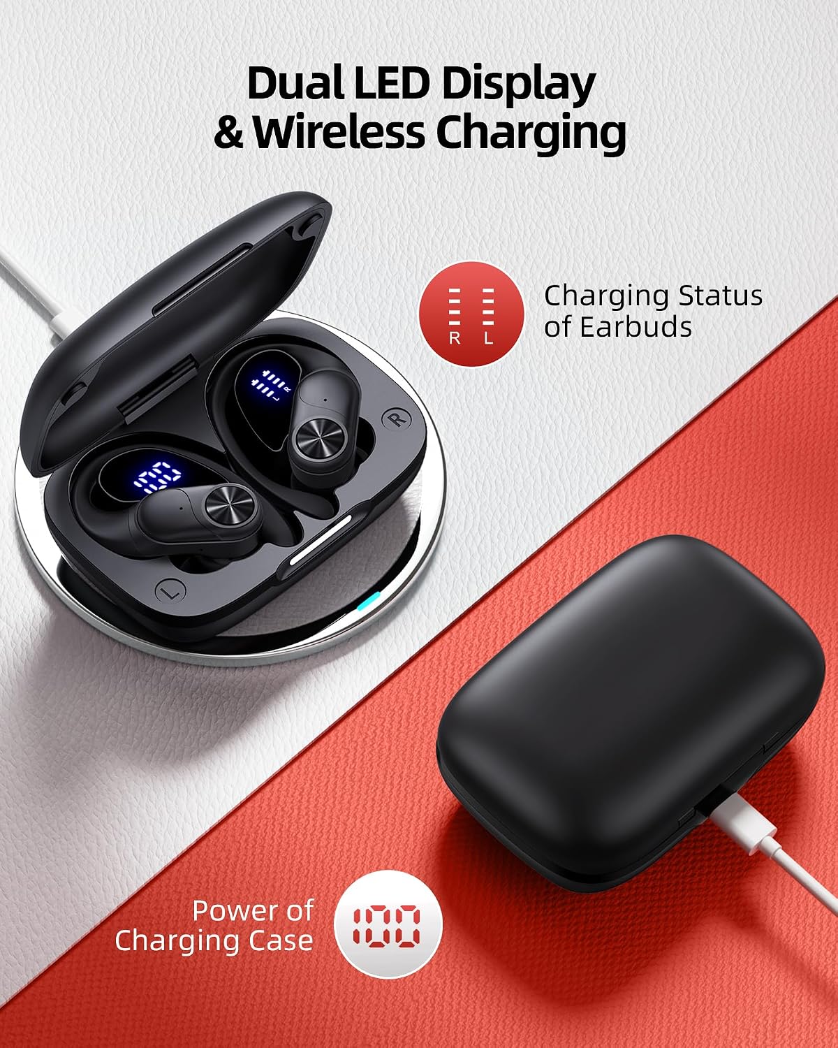 Detalle de PocBuds Bluetooth Earbuds 80hrs ⚡