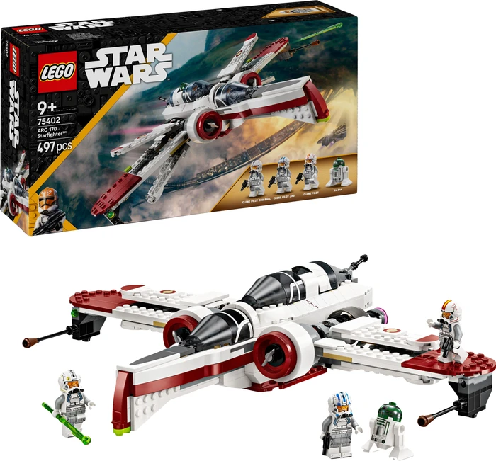 Thumbnail 8 de LEGO Star Wars ARC-170 Starfighter 75402 – Flügel ausklappen, Cockpit für mehrere Piloten