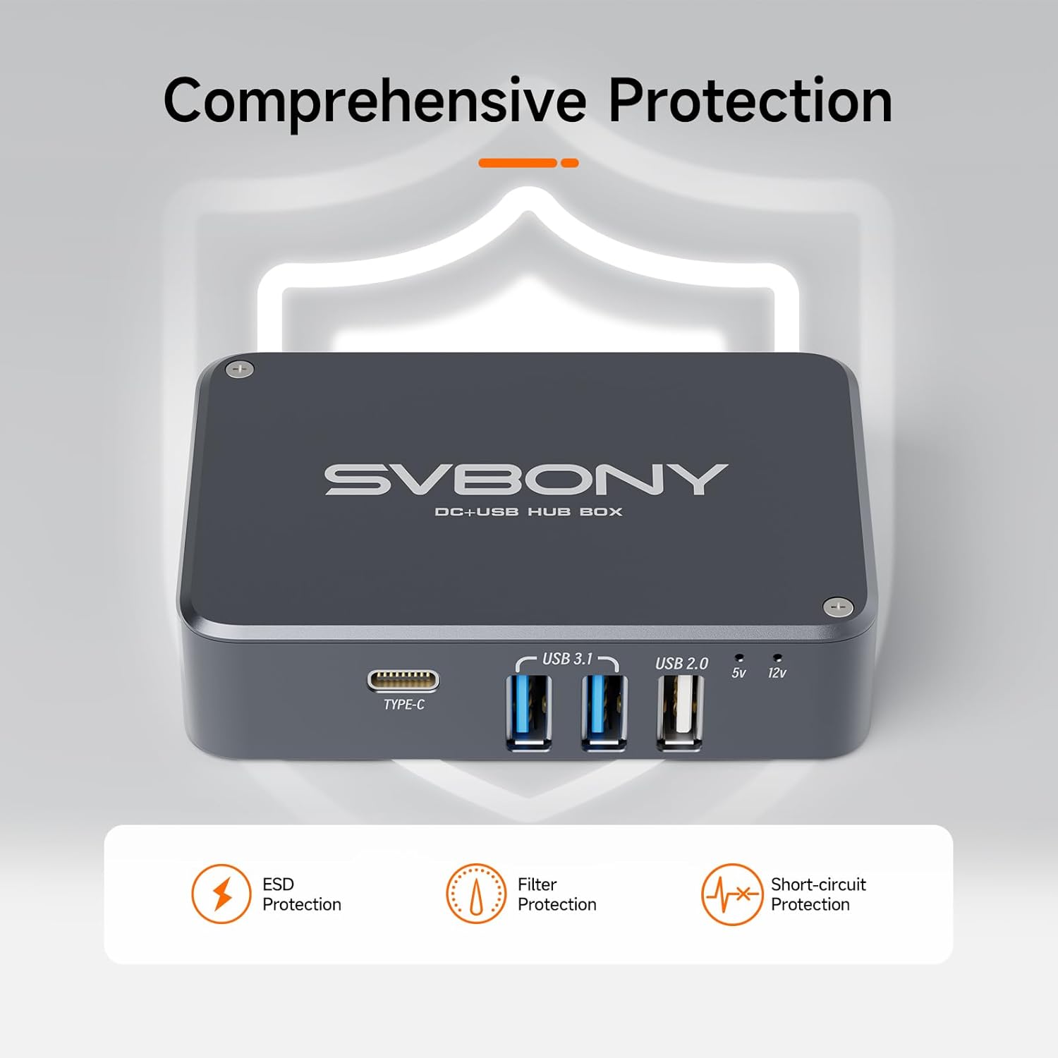 Thumbnail 3 de SVBONY SV241 Astronomie USB Steuerhub (Astro Powerbox) mit 6x DC, USB3.1, USB2.0 & USB-C