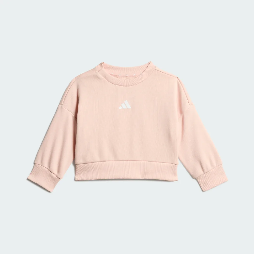 Detalle 2 de Conjunto con sudadera Seasonals de Adidas – rosa