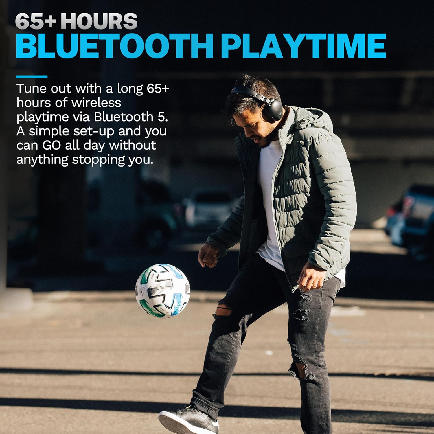 Thumbnail 2 de JLab Studio Pro+ Cuffie Bluetooth over-ear wireless con microfono, autonomia fino a 65 ore, multipoint e pieghevoli