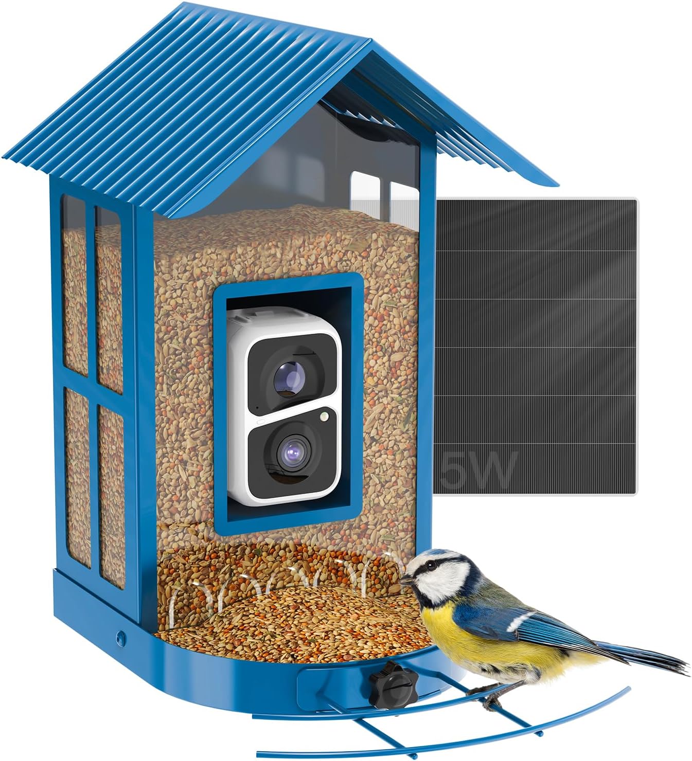 Detalle de SOLIOM Smart Bird Feeder with Camera, 2.7L Capacity