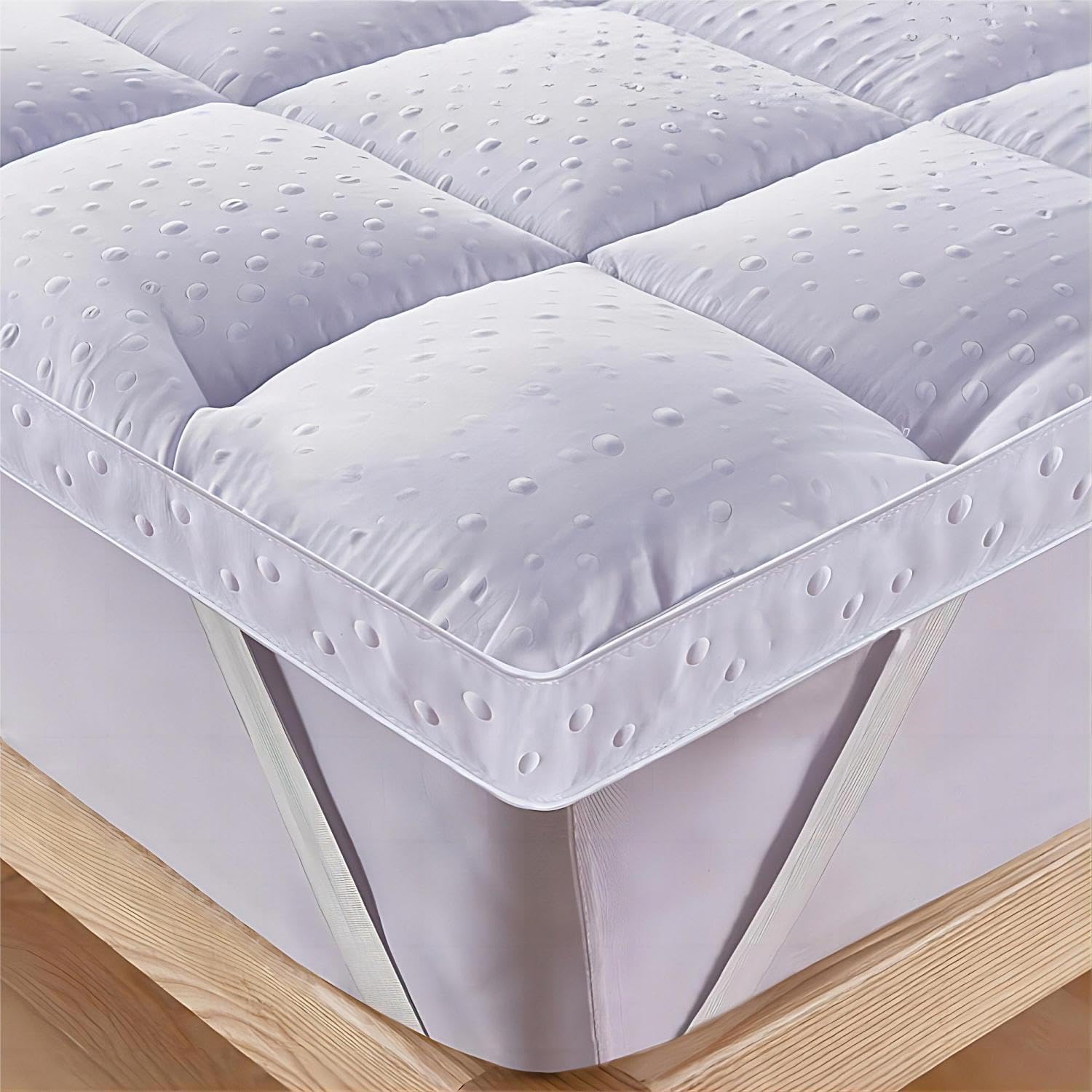Detalle de Bedecor 4cm 3D-microvezelmatrastopper 180 x 200 cm, extra zacht en ademend