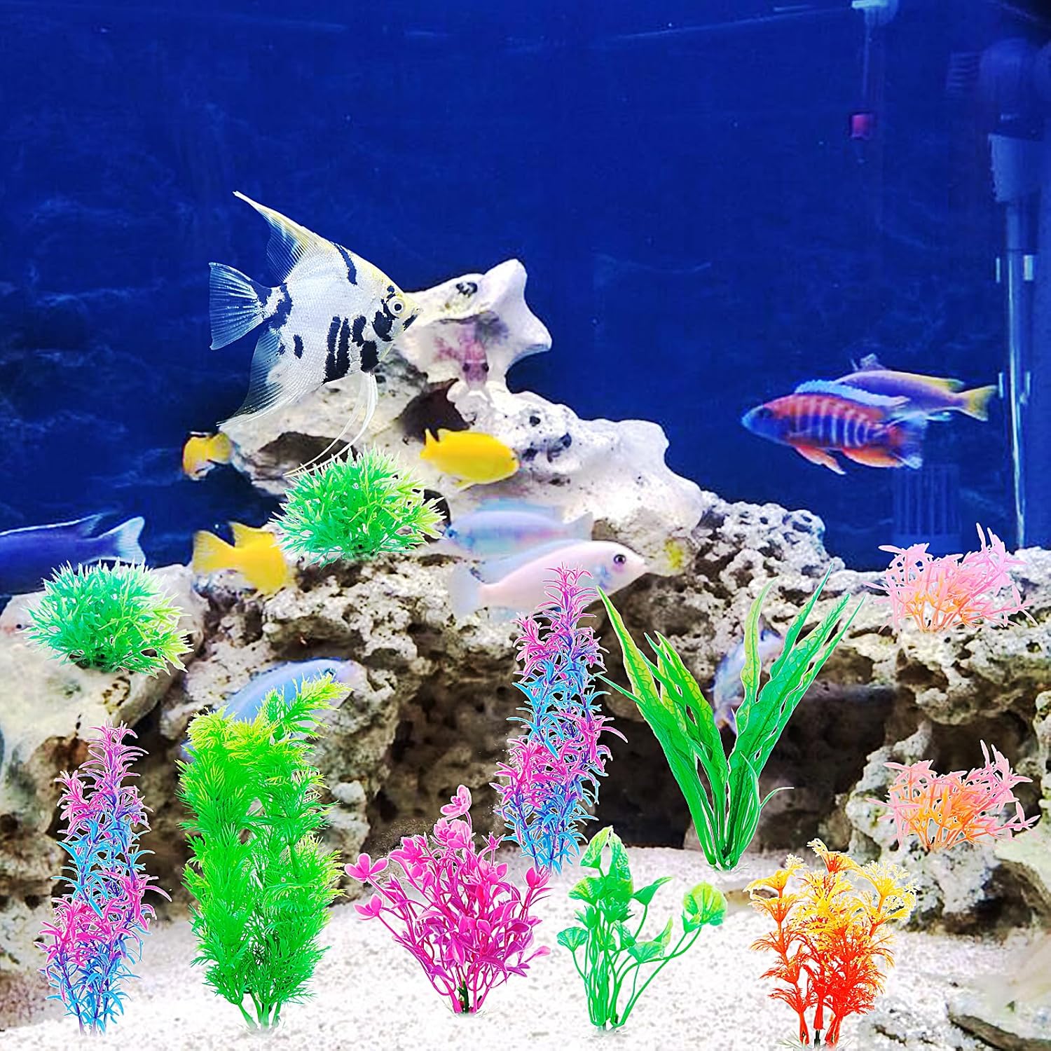 Thumbnail 6 de FENGQQKJ Aquarium Deko 11er Set 🐠