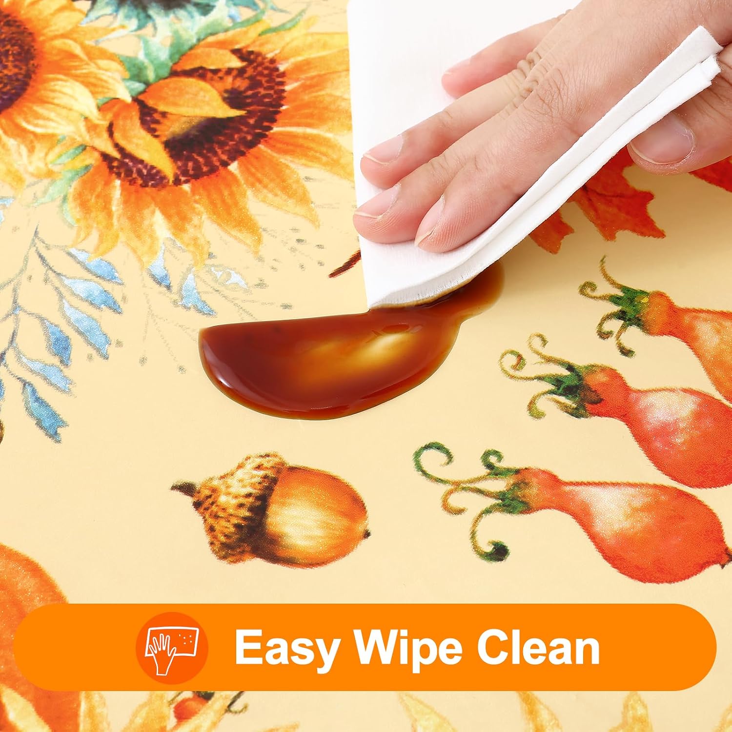 Detalle 2 de Smiry Fitted Vinyl Tablecloth, 30" x 72