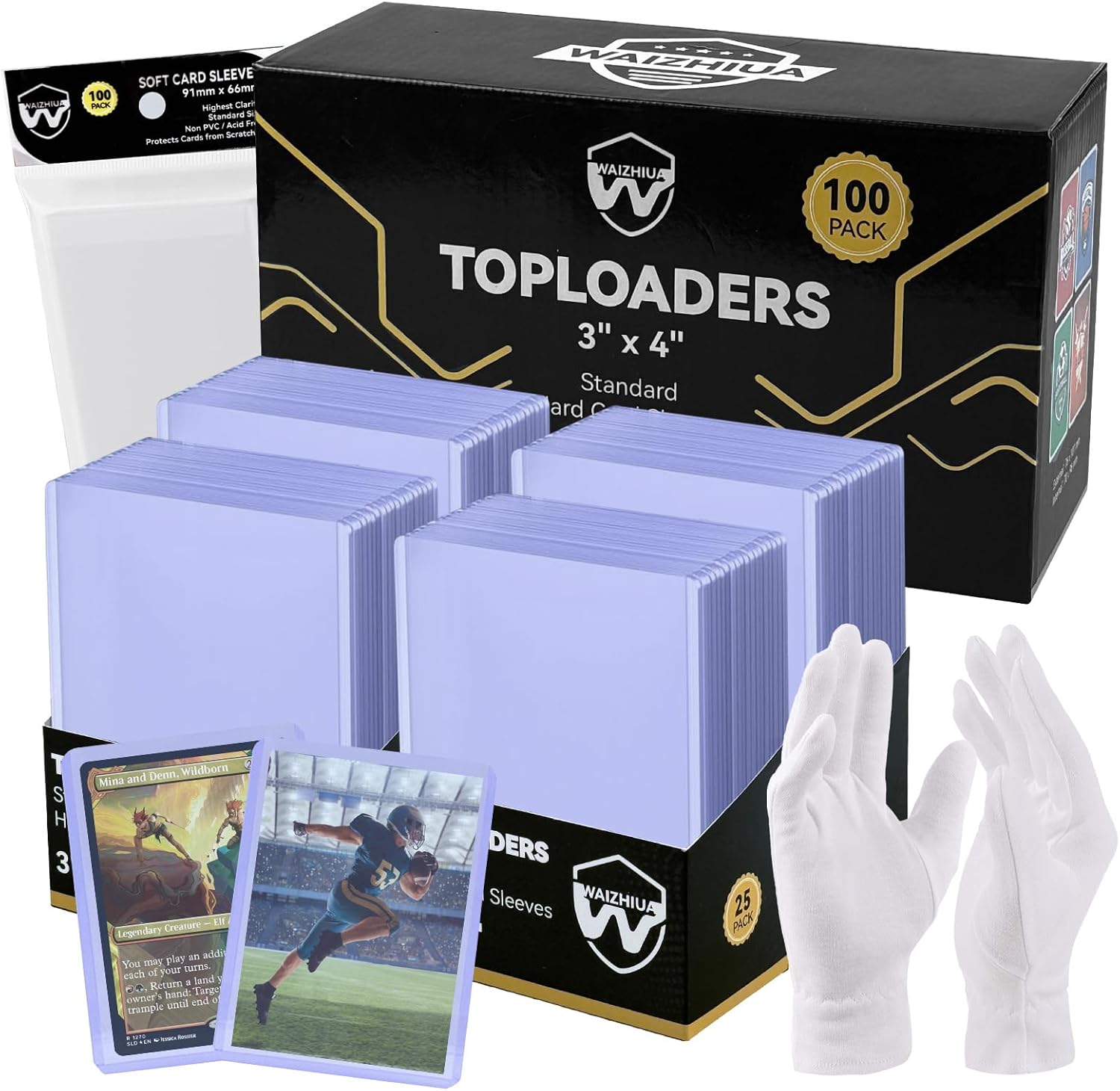 WAIZHIUA 200-piece card sleeves set